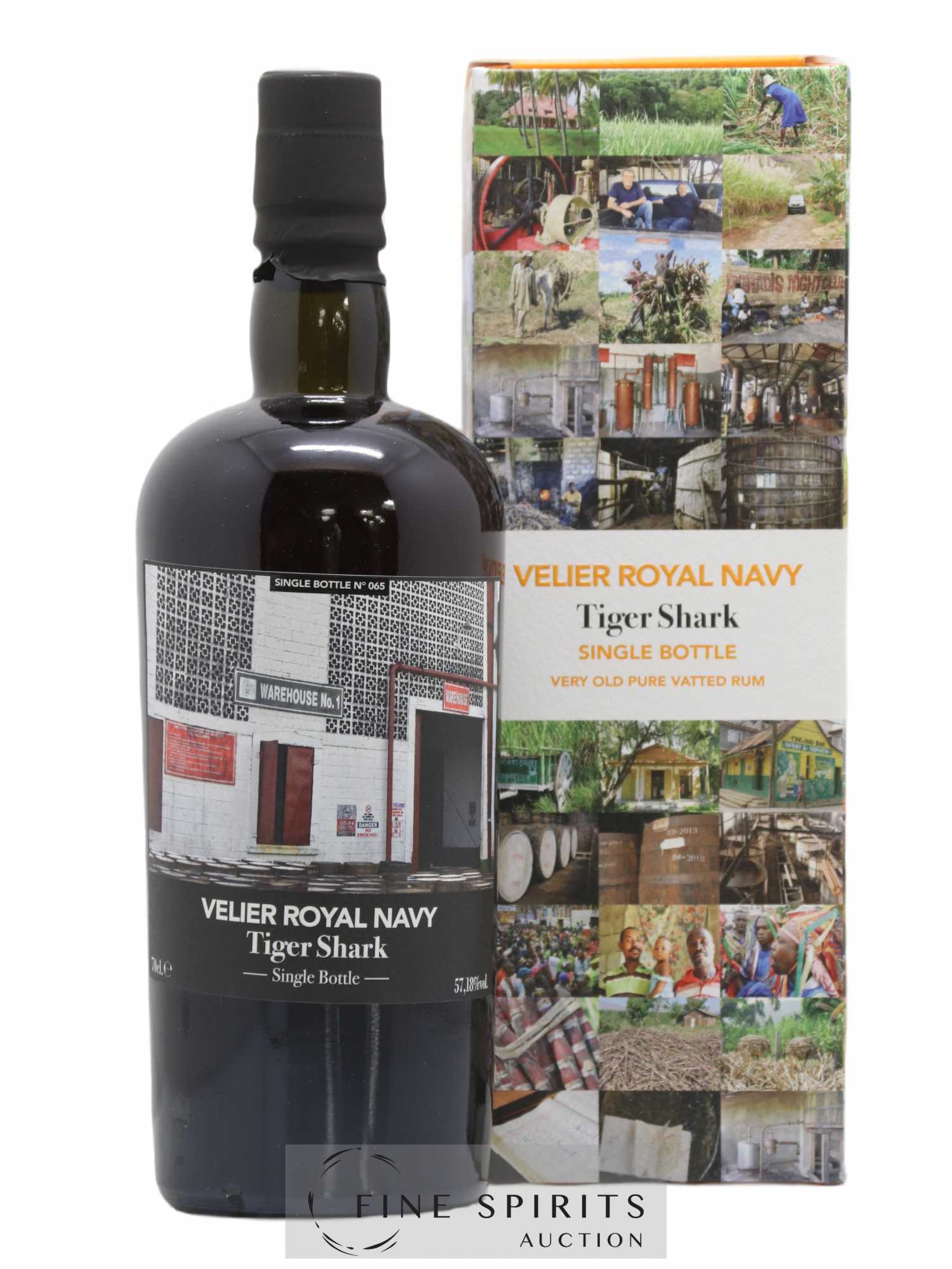 Velier Royal Navy Of. Tiger Shark - Single Bottle - First Release N°065 (sans prix de réserve) - Posten von 1 Flasche - 0