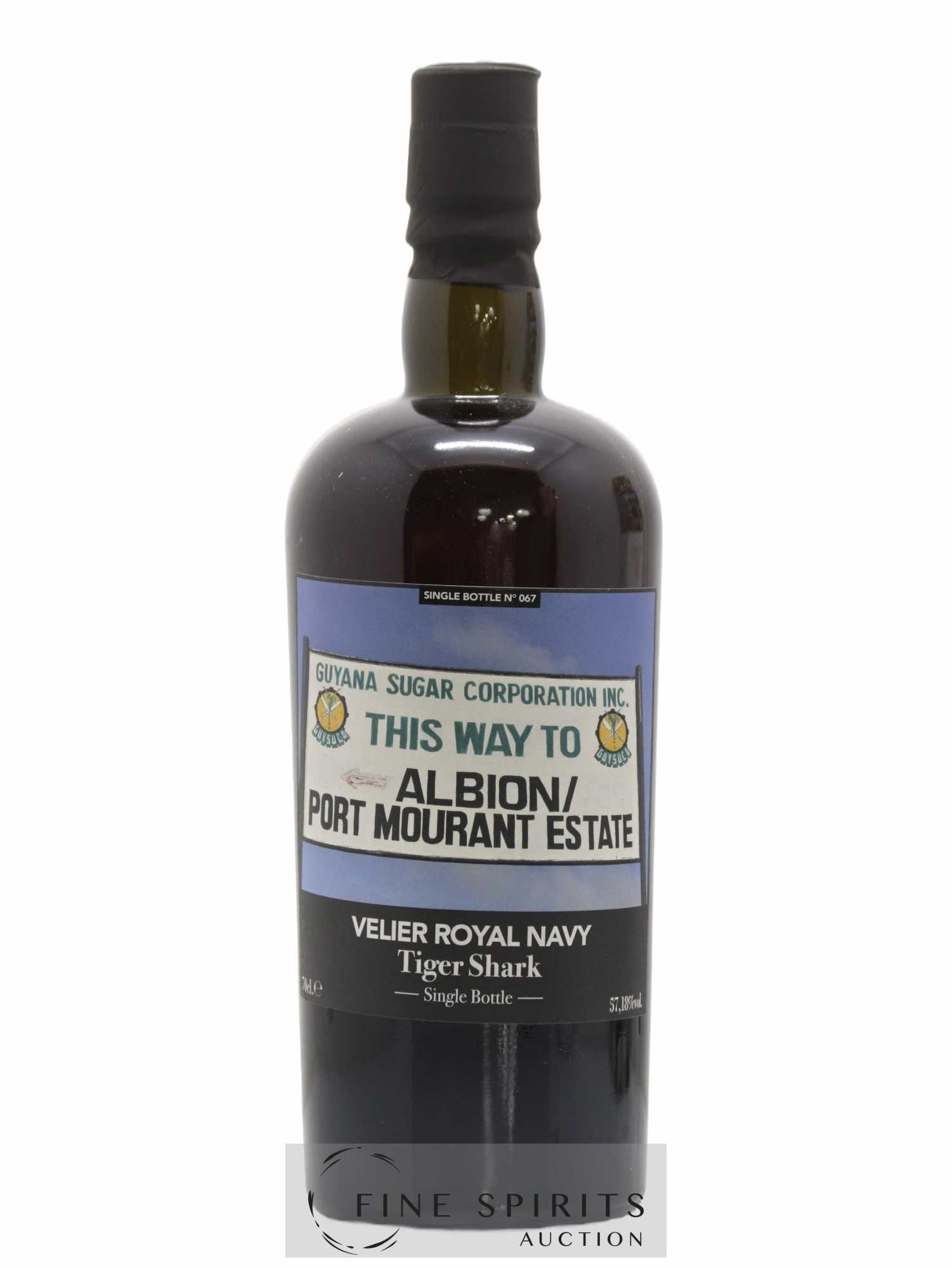 Velier Royal Navy Of. Tiger Shark - Single Bottle - First Release N°067 (sans prix de réserve) - Posten von 1 Flasche - 1