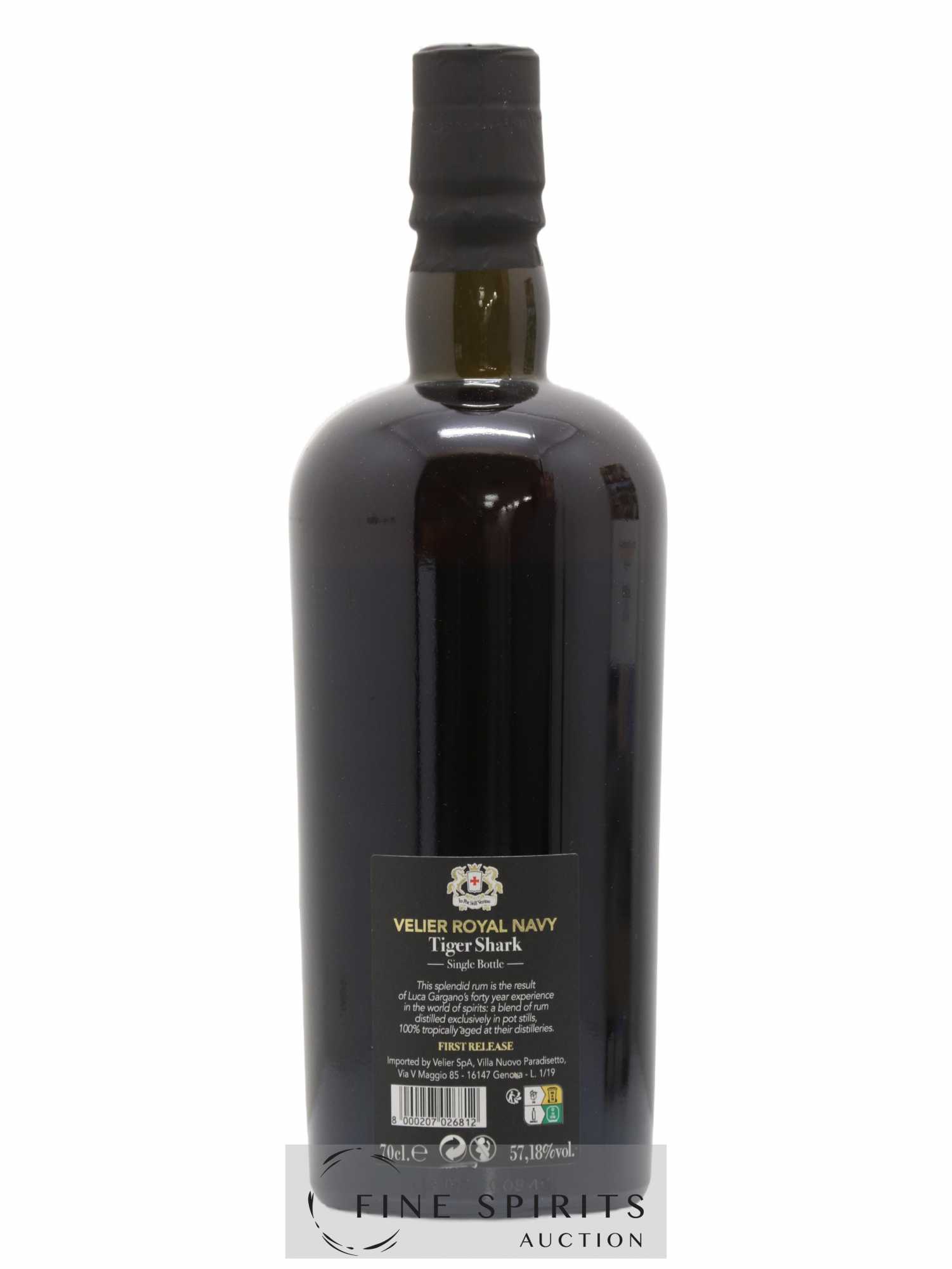 Velier Royal Navy Of. Tiger Shark - Single Bottle - First Release N°068 (sans prix de réserve) - Posten von 1 Flasche - 2