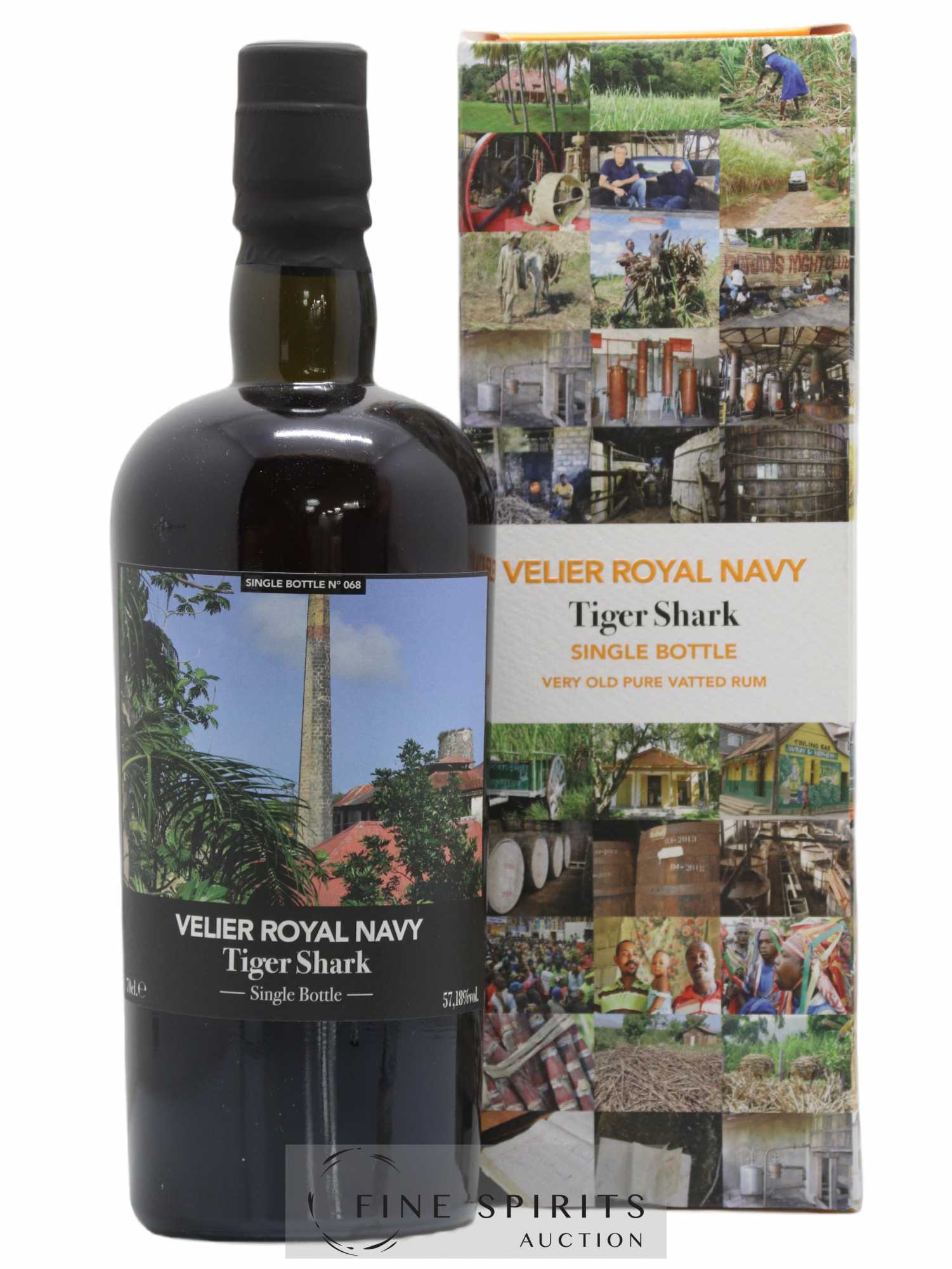 Velier Royal Navy Of. Tiger Shark - Single Bottle - First Release N°068 (sans prix de réserve) - Posten von 1 Flasche - 0