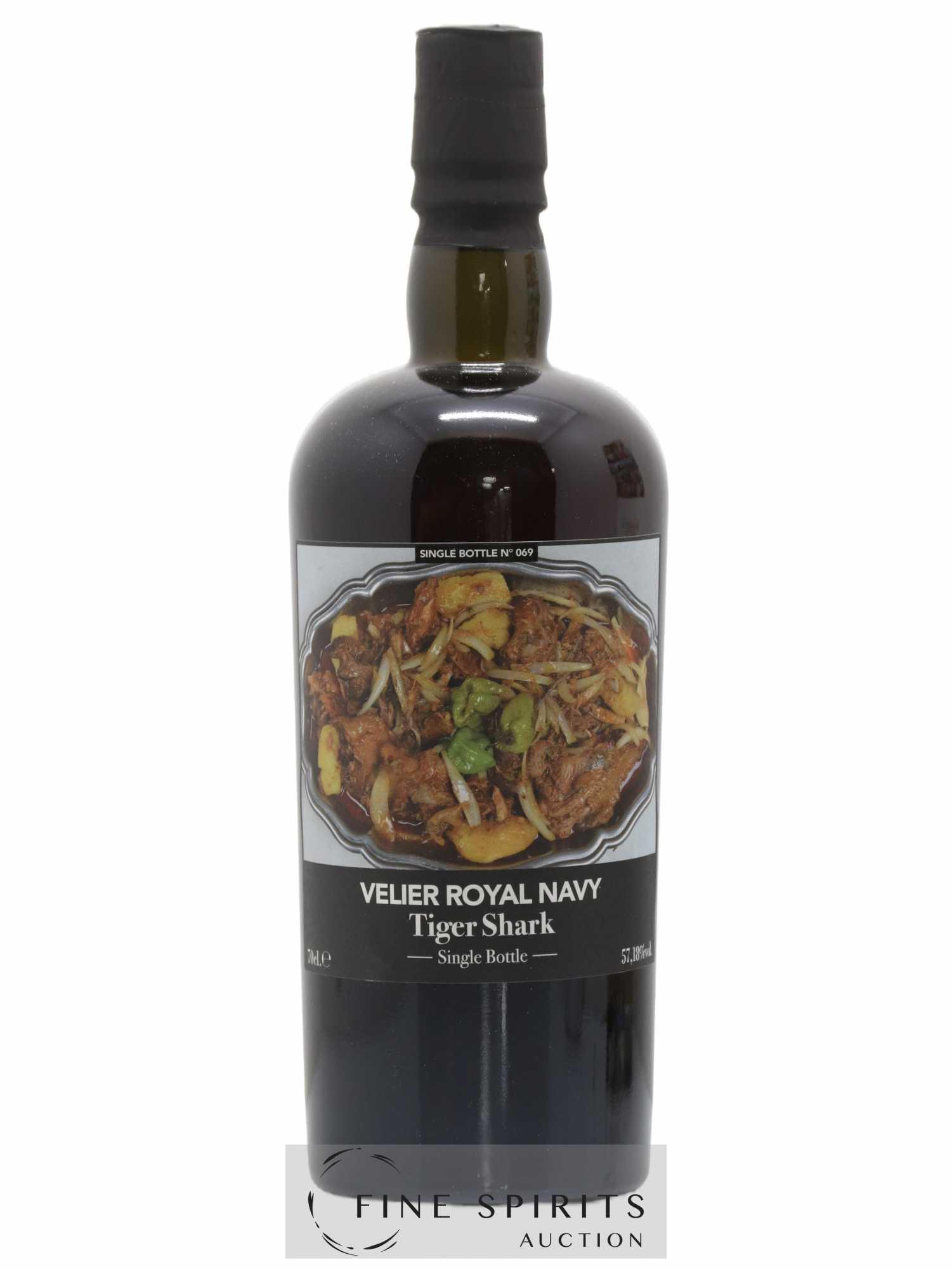 Velier Royal Navy Of. Tiger Shark - Single Bottle - First Release N°069 (sans prix de réserve) - Posten von 1 Flasche - 1