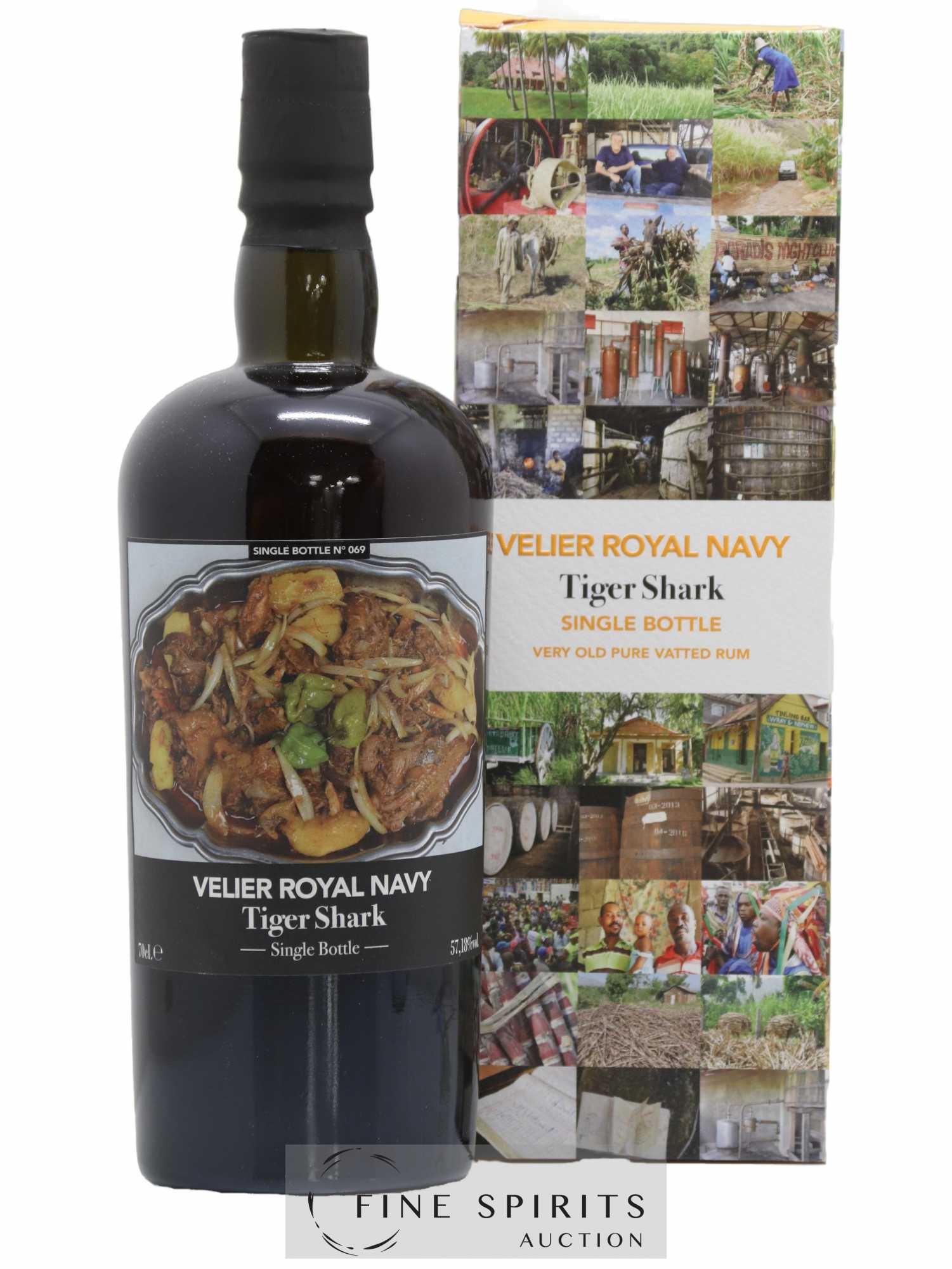 Velier Royal Navy Of. Tiger Shark - Single Bottle - First Release N°069 (sans prix de réserve) - Posten von 1 Flasche - 0