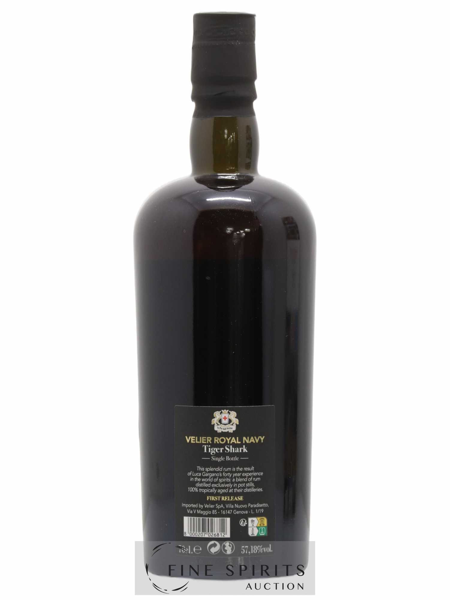 Velier Royal Navy Of. Tiger Shark - Single Bottle - First Release N°070 (sans prix de réserve) - Posten von 1 Flasche - 2