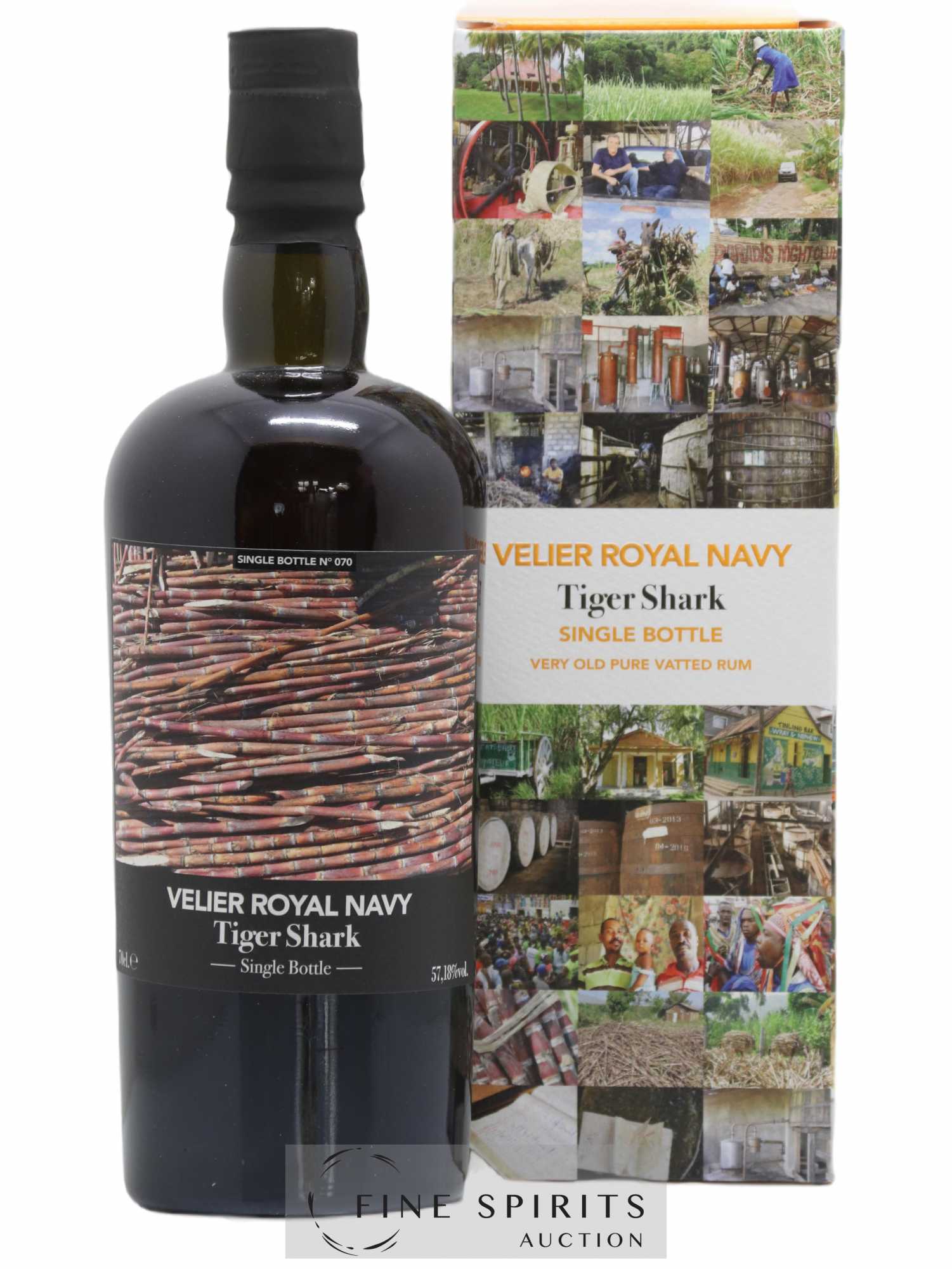 Velier Royal Navy Of. Tiger Shark - Single Bottle - First Release N°070 (sans prix de réserve) - Posten von 1 Flasche - 0