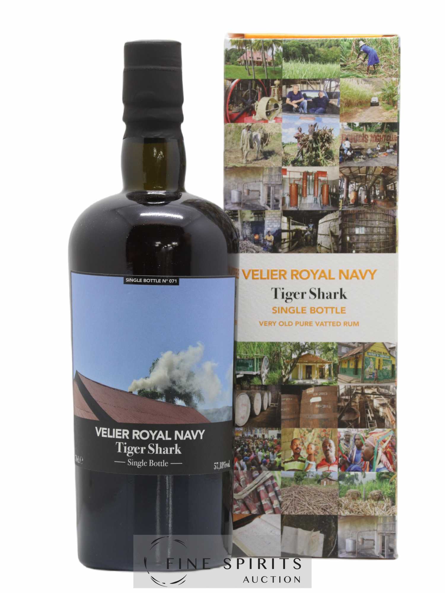 Velier Royal Navy Of. Tiger Shark - Single Bottle - First Release N°071 (sans prix de réserve) - Posten von 1 Flasche - 0