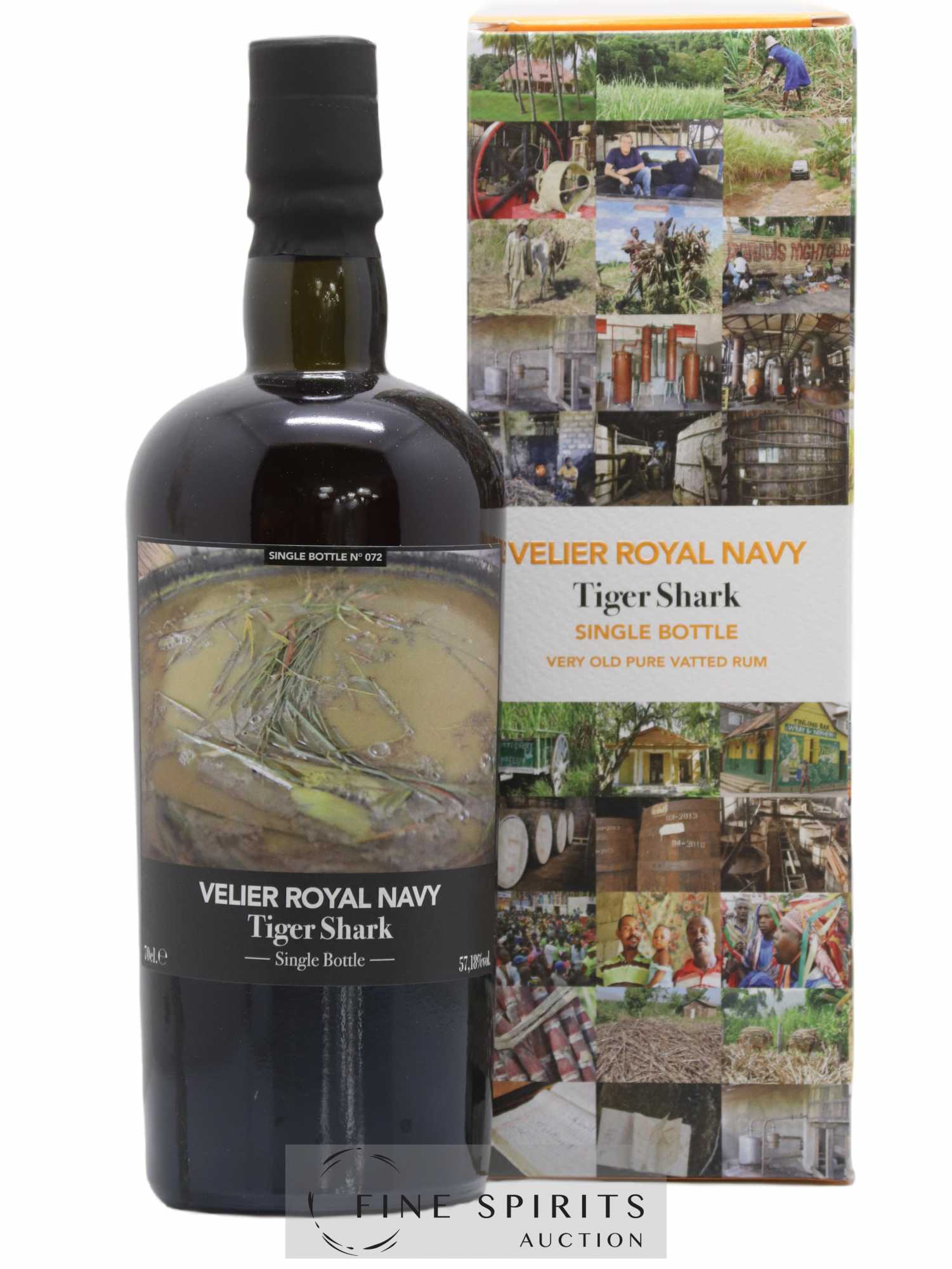 Velier Royal Navy Of. Tiger Shark - Single Bottle - First Release N°072 (sans prix de réserve) - Posten von 1 Flasche - 0