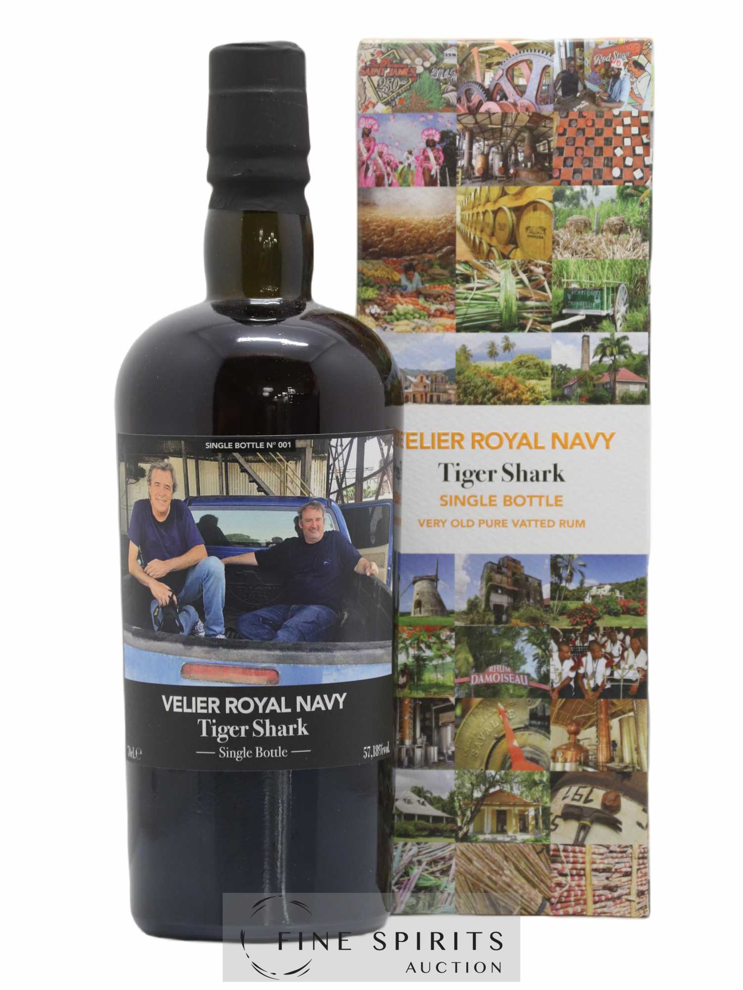 Velier Royal Navy Of. Tiger Shark - Single Bottle - First Release N°001 (sans prix de réserve) - Posten von 1 Flasche - 0