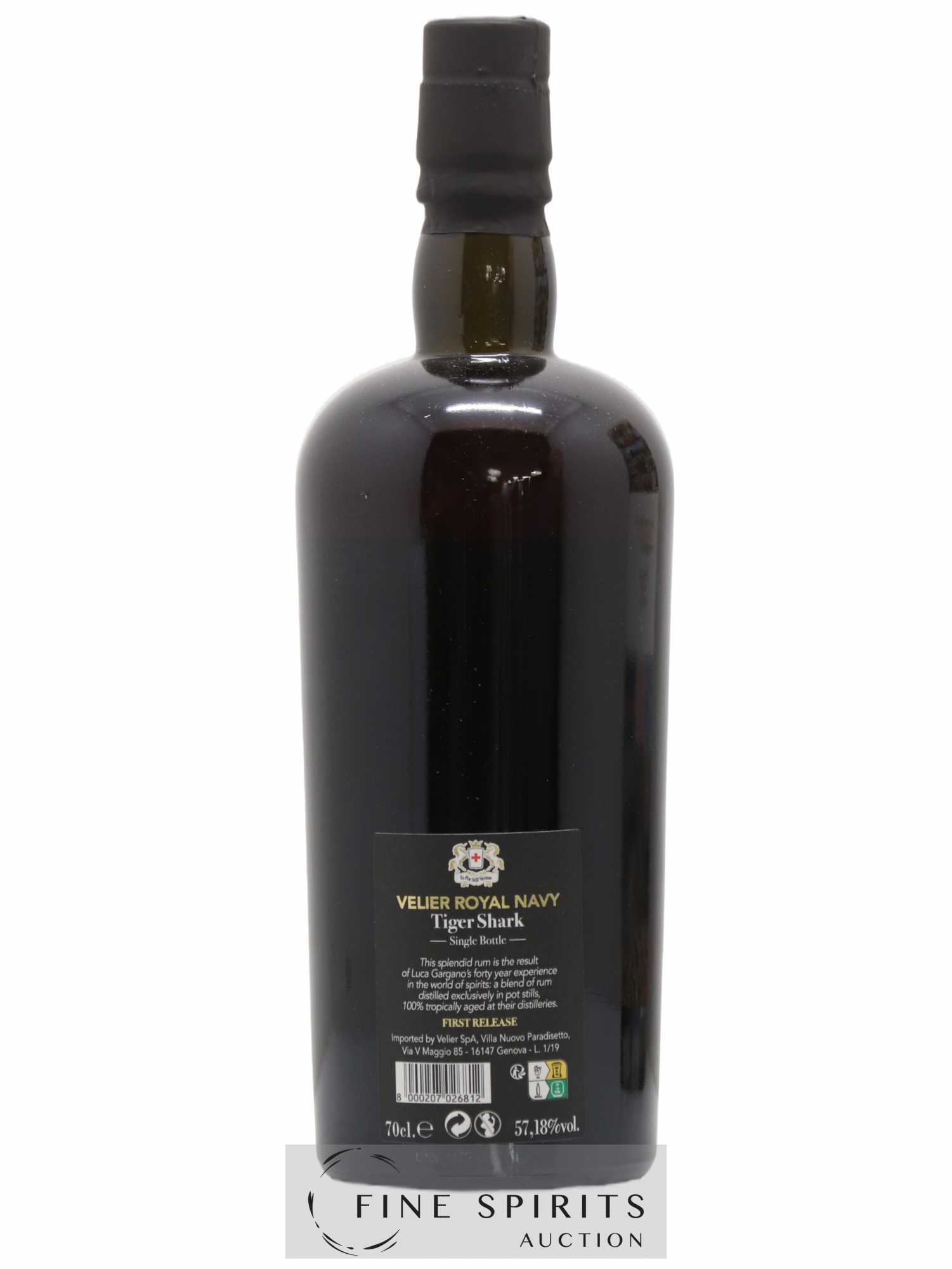 Velier Royal Navy Of. Tiger Shark - Single Bottle - First Release N°073 (sans prix de réserve) - Posten von 1 Flasche - 2