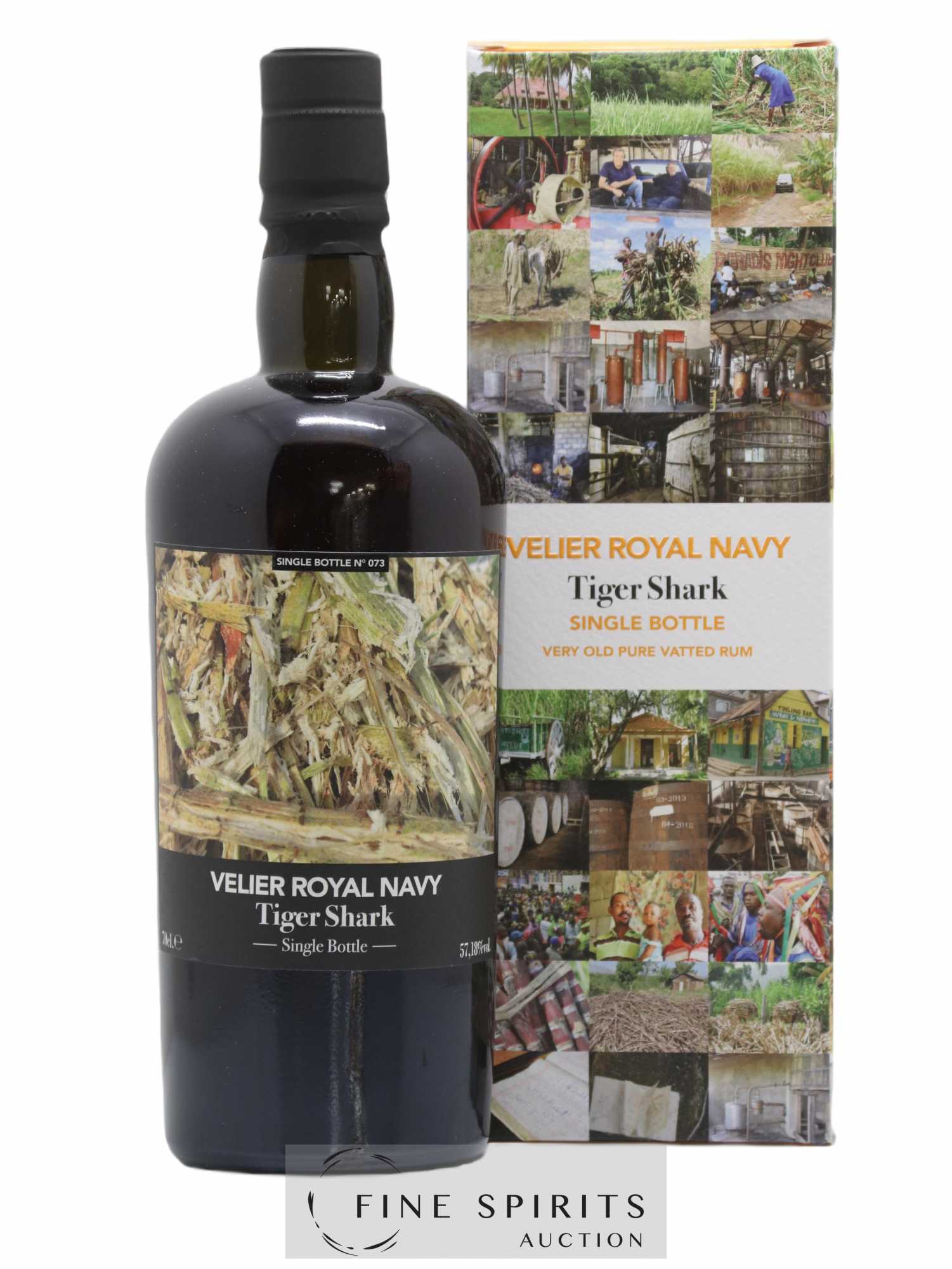 Velier Royal Navy Of. Tiger Shark - Single Bottle - First Release N°073 (sans prix de réserve) - Posten von 1 Flasche - 0