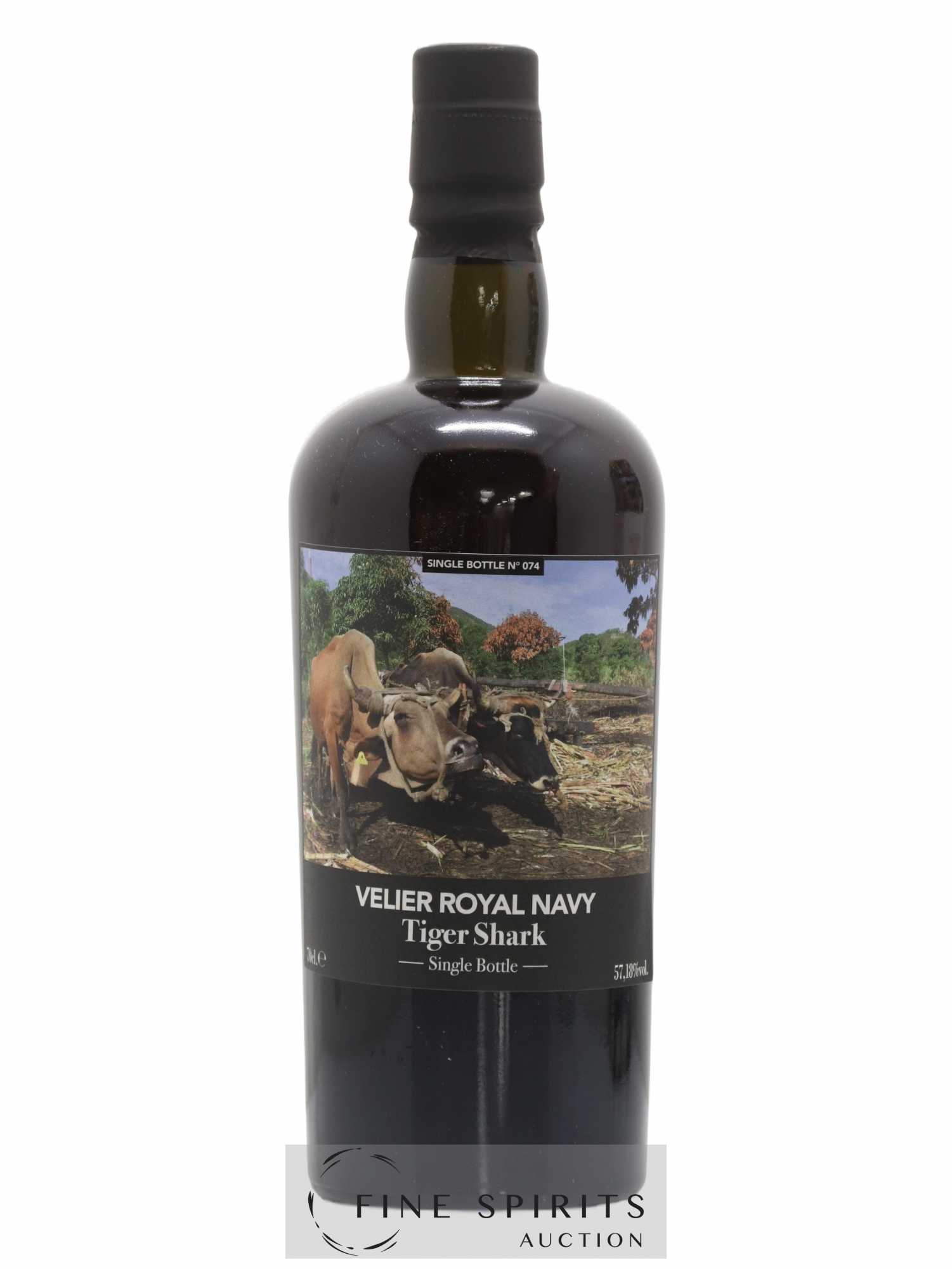 Velier Royal Navy Of. Tiger Shark - Single Bottle - First Release N°074 (sans prix de réserve) - Posten von 1 Flasche - 1