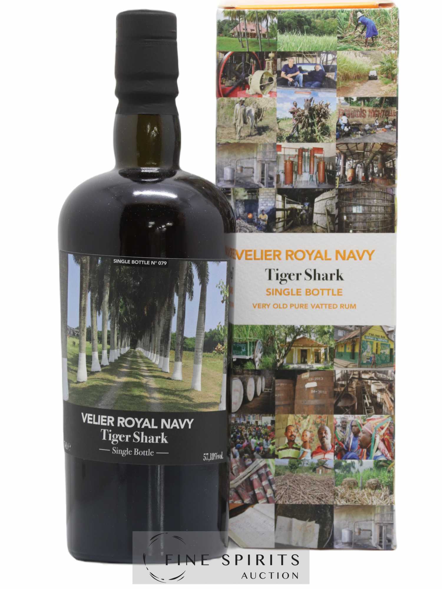 Velier Royal Navy Of. Tiger Shark - Single Bottle - First Release N°079 (sans prix de réserve) - Posten von 1 Flasche - 0