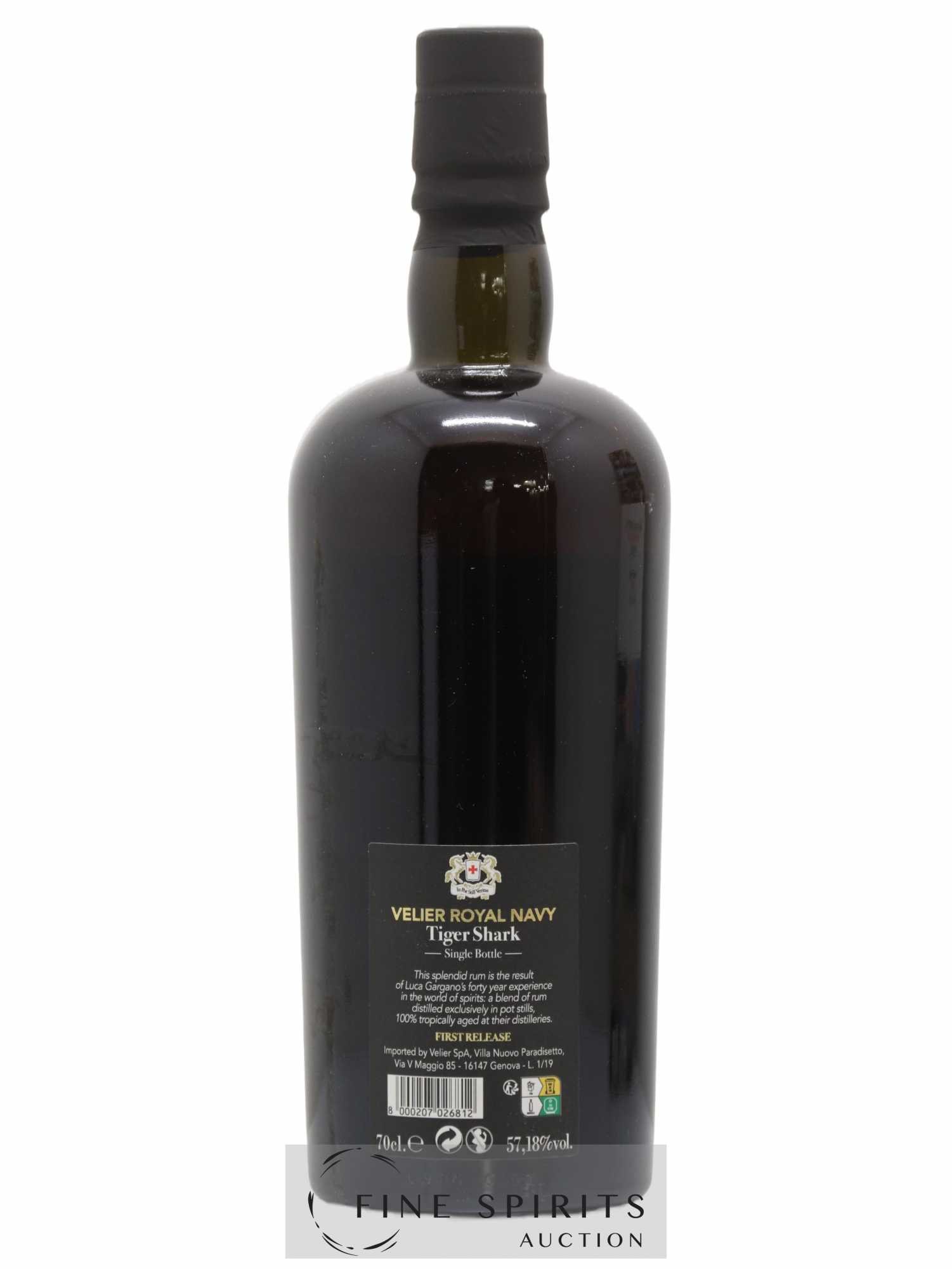Velier Royal Navy Of. Tiger Shark - Single Bottle - First Release N°081 (sans prix de réserve) - Lotto di 1 bottiglia - 2