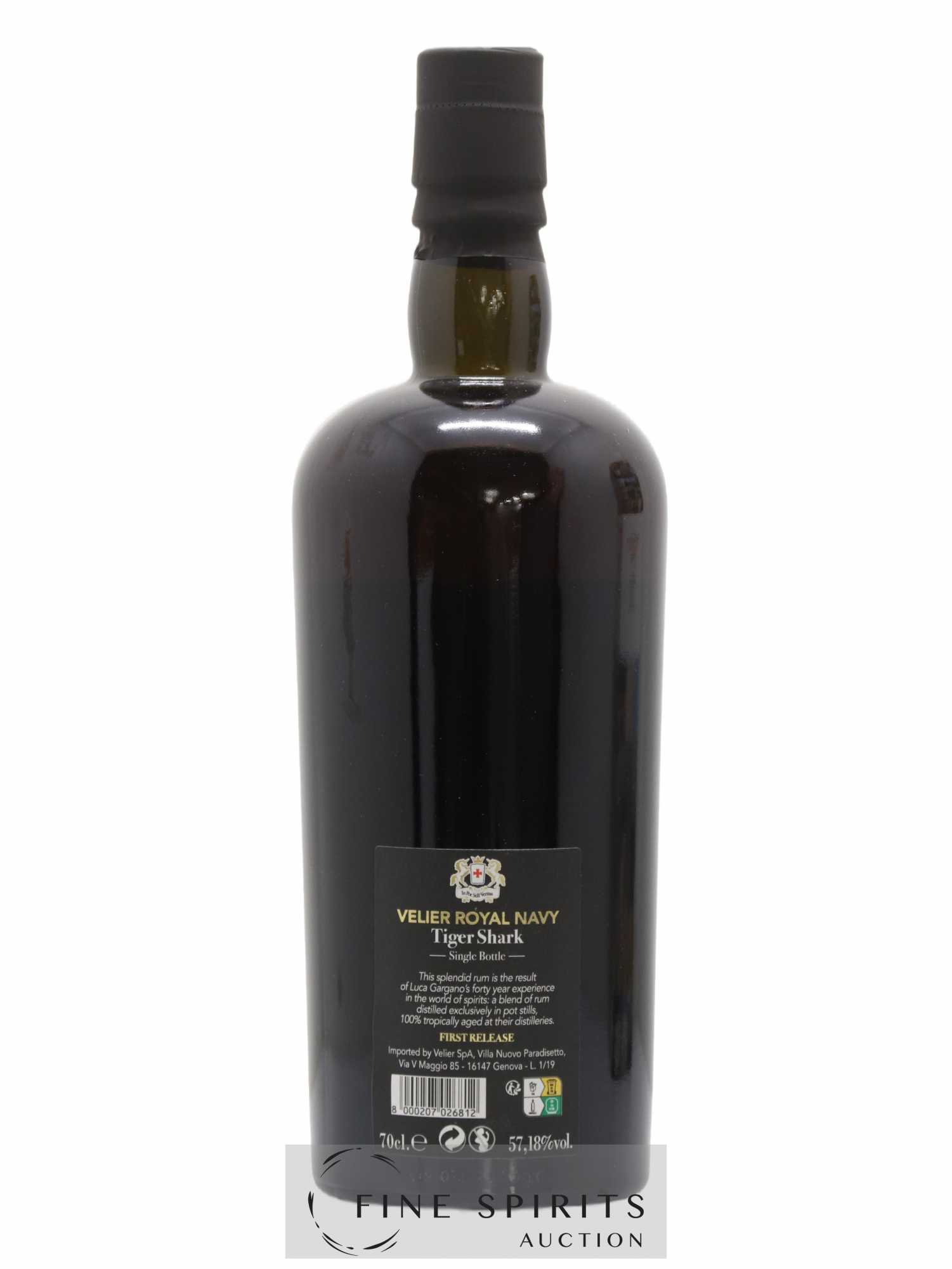Velier Royal Navy Of. Tiger Shark - Single Bottle - First Release N°084 (sans prix de réserve) - Posten von 1 Flasche - 2