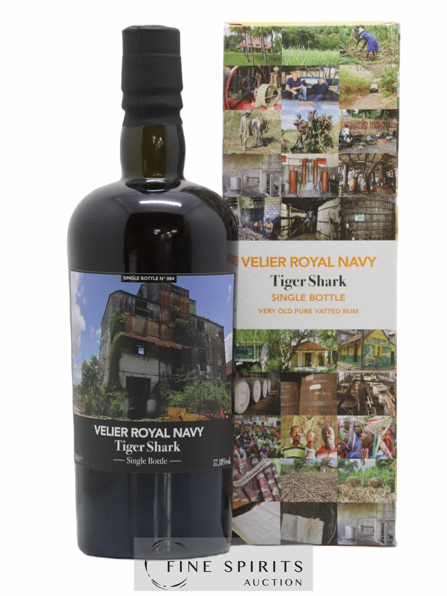 Velier Royal Navy Of. Tiger Shark - Single Bottle - First Release N°084 (sans prix de réserve) - Posten von 1 Flasche - 0