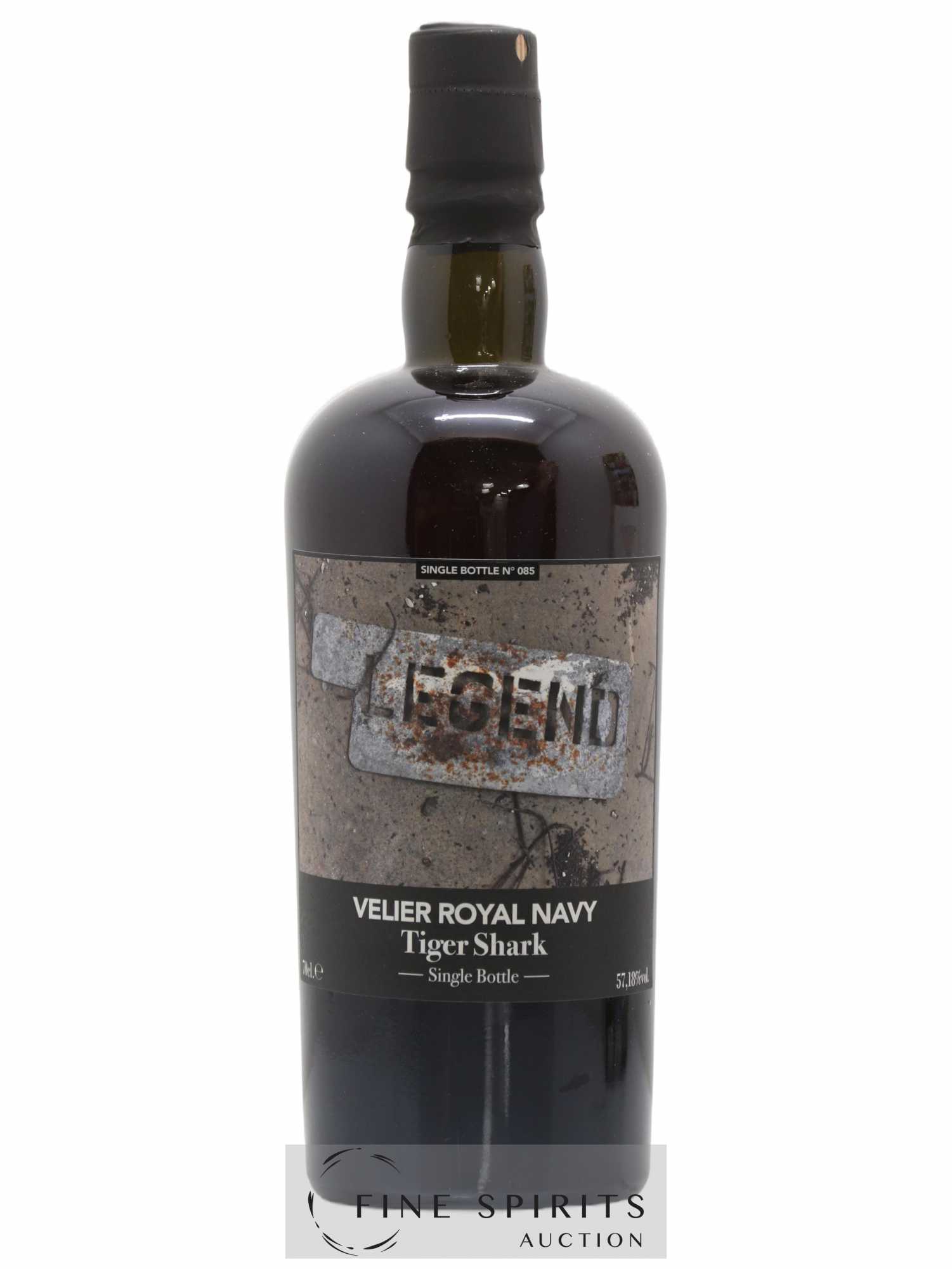 Velier Royal Navy Of. Tiger Shark - Single Bottle - First Release N°085 (sans prix de réserve) - Posten von 1 Flasche - 1
