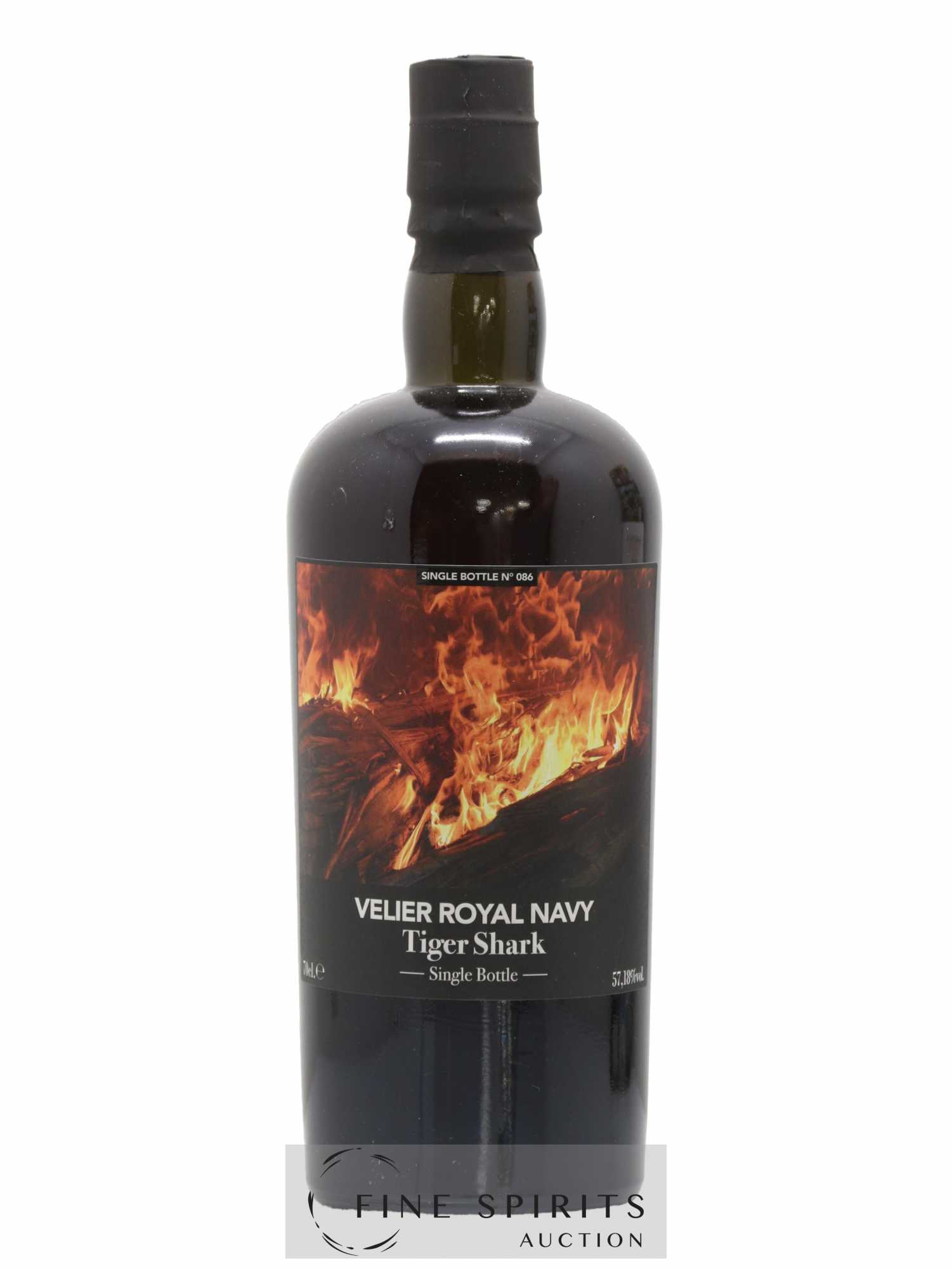 Velier Royal Navy Of. Tiger Shark - Single Bottle - First Release N°086 (sans prix de réserve) - Posten von 1 Flasche - 1