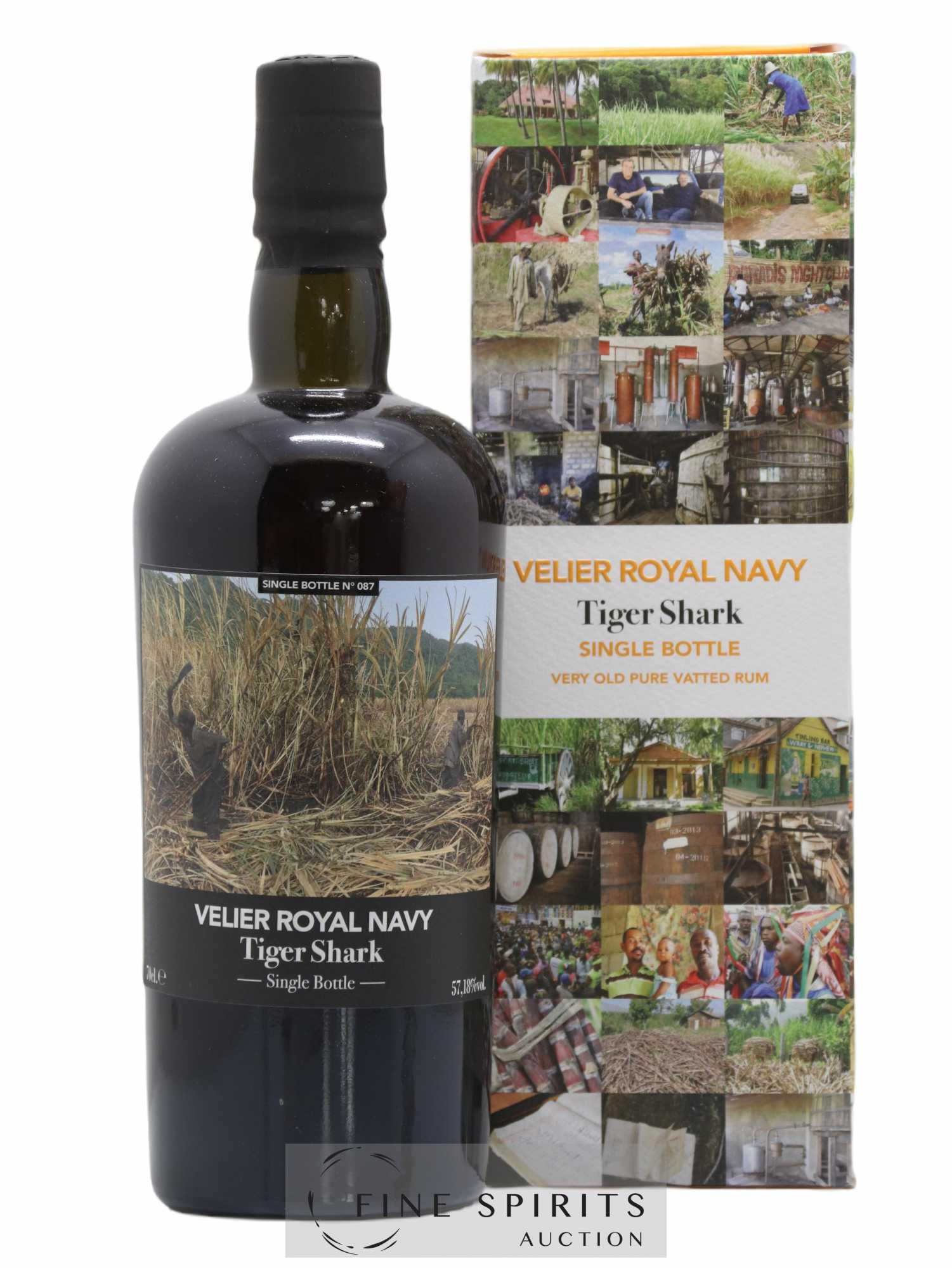 Velier Royal Navy Of. Tiger Shark - Single Bottle - First Release N°087 (sans prix de réserve) - Posten von 1 Flasche - 0