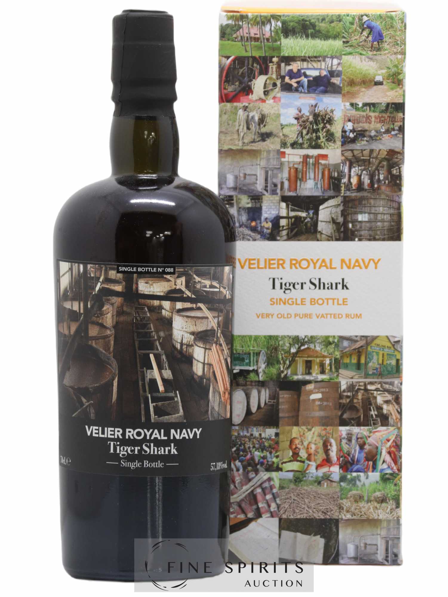 Velier Royal Navy Of. Tiger Shark - Single Bottle - First Release N°088 (sans prix de réserve) - Posten von 1 Flasche - 0