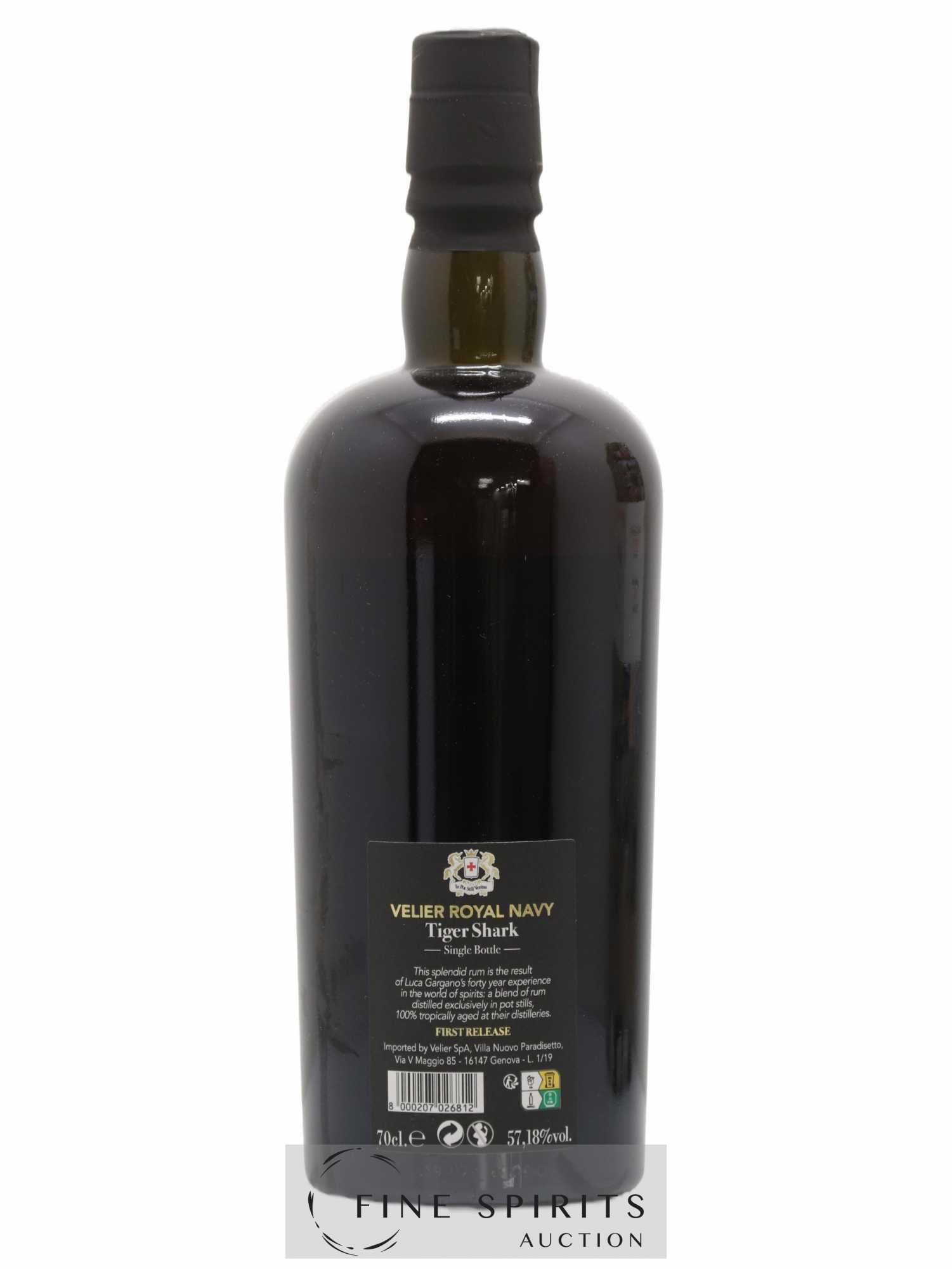 Velier Royal Navy Of. Tiger Shark - Single Bottle - First Release N°091 (sans prix de réserve) - Posten von 1 Flasche - 2