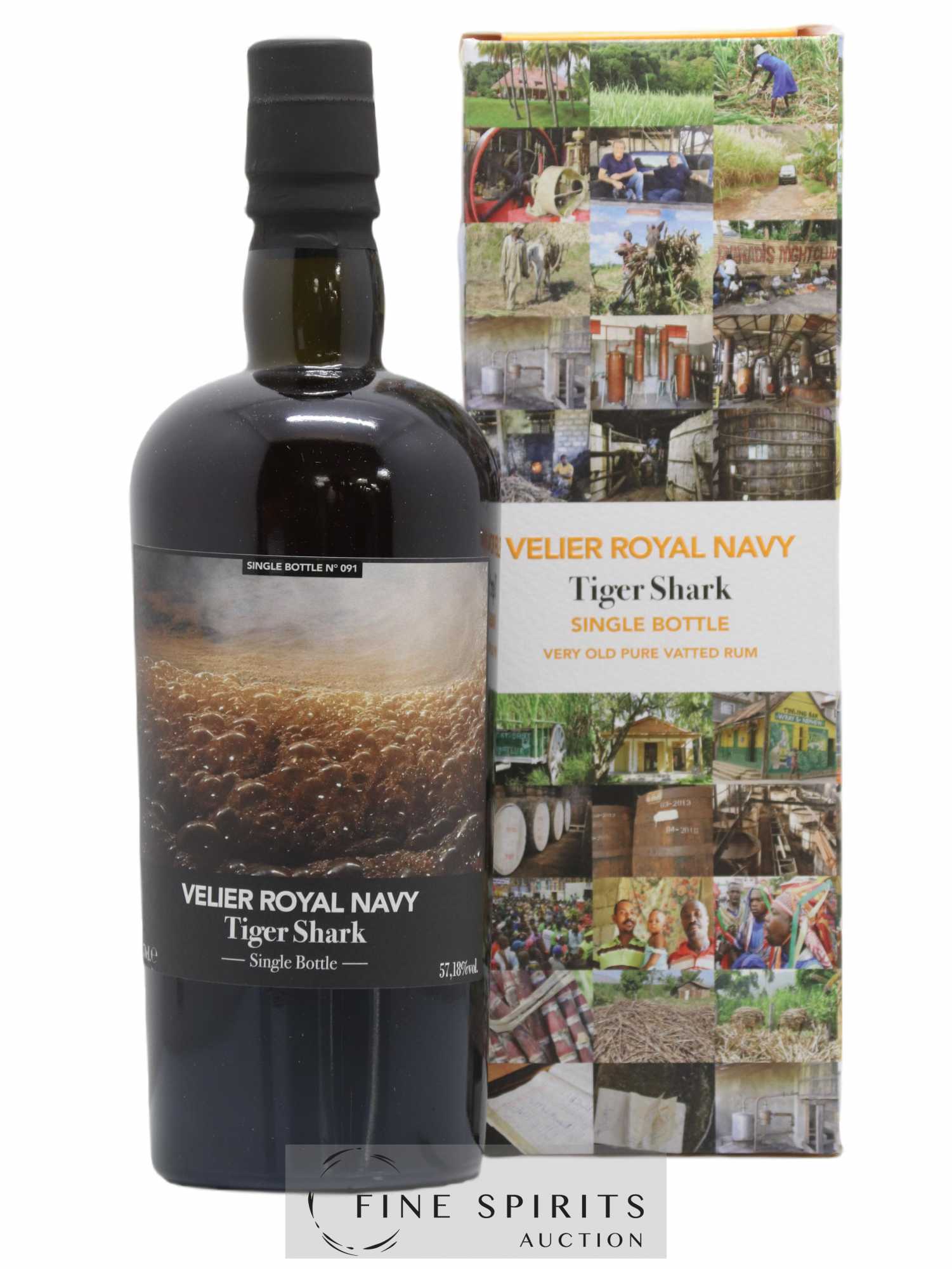Velier Royal Navy Of. Tiger Shark - Single Bottle - First Release N°091 (sans prix de réserve) - Posten von 1 Flasche - 0