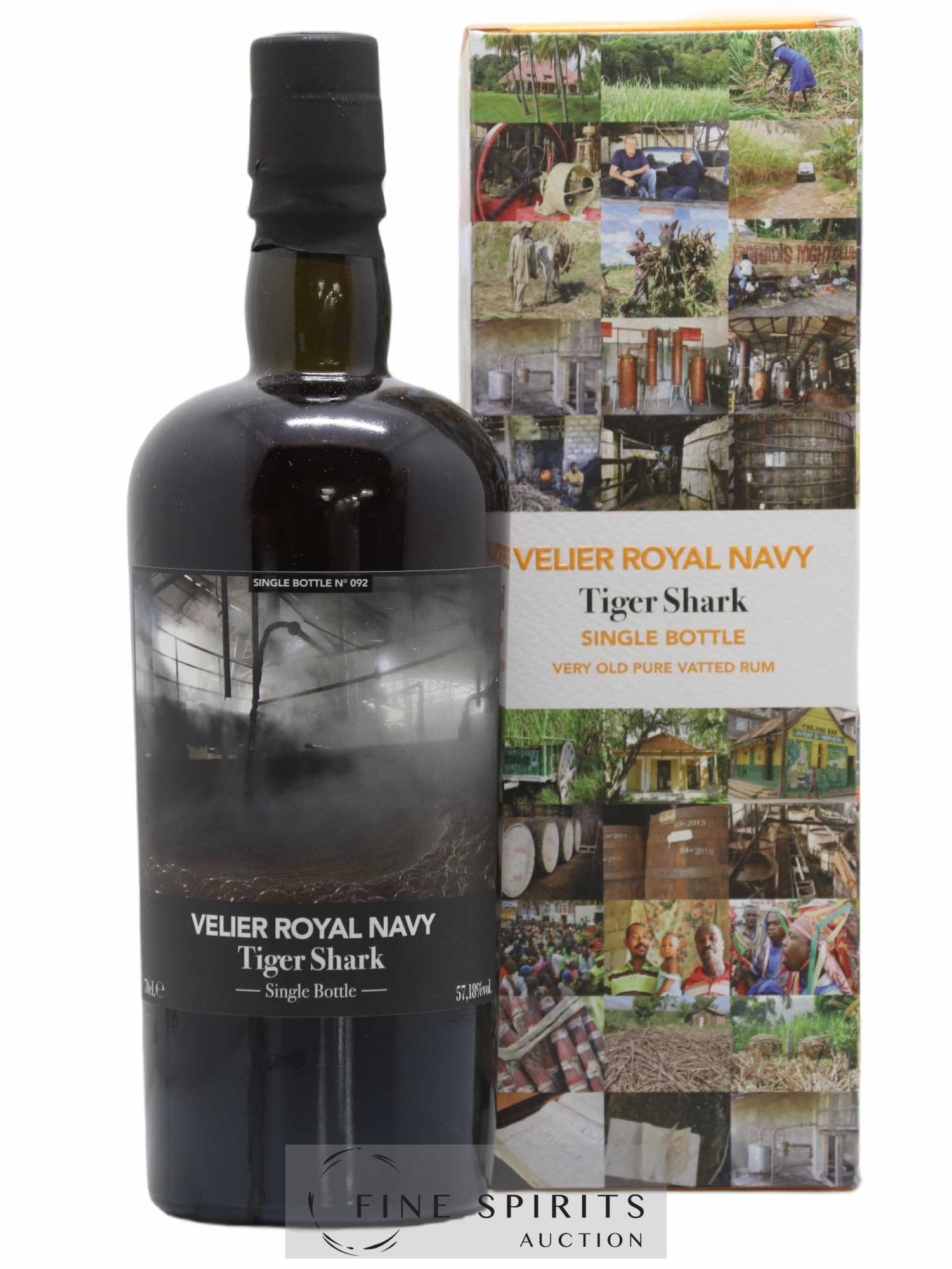 Velier Royal Navy Of. Tiger Shark - Single Bottle - First Release N°092 (sans prix de réserve) - Posten von 1 Flasche - 0