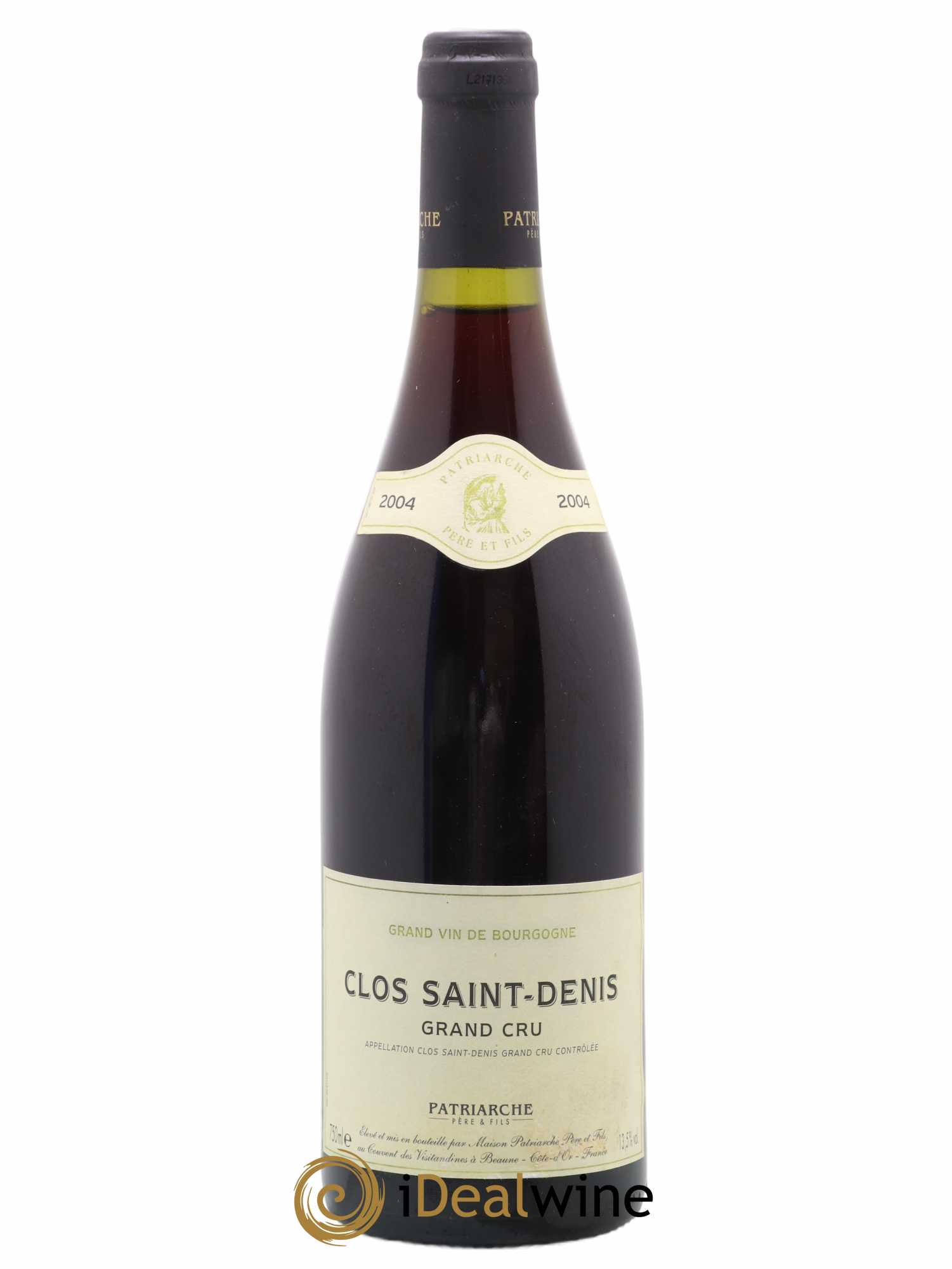 Clos Saint-Denis Grand Cru Domaine Patriache 2004 - Lot de 1 bouteille - 0