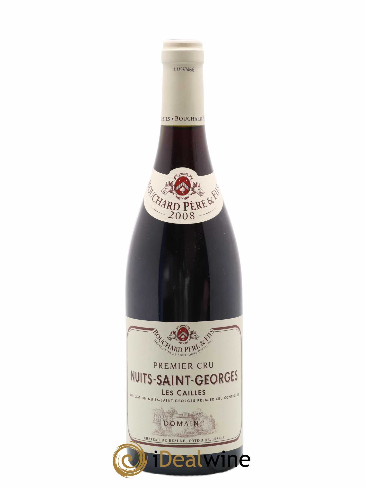 Nuits-Saint-Georges 1er Cru Les Cailles Bouchard Père & Fils Les Cailles Bouchard 2008 - Lot of 1 bottle - 0
