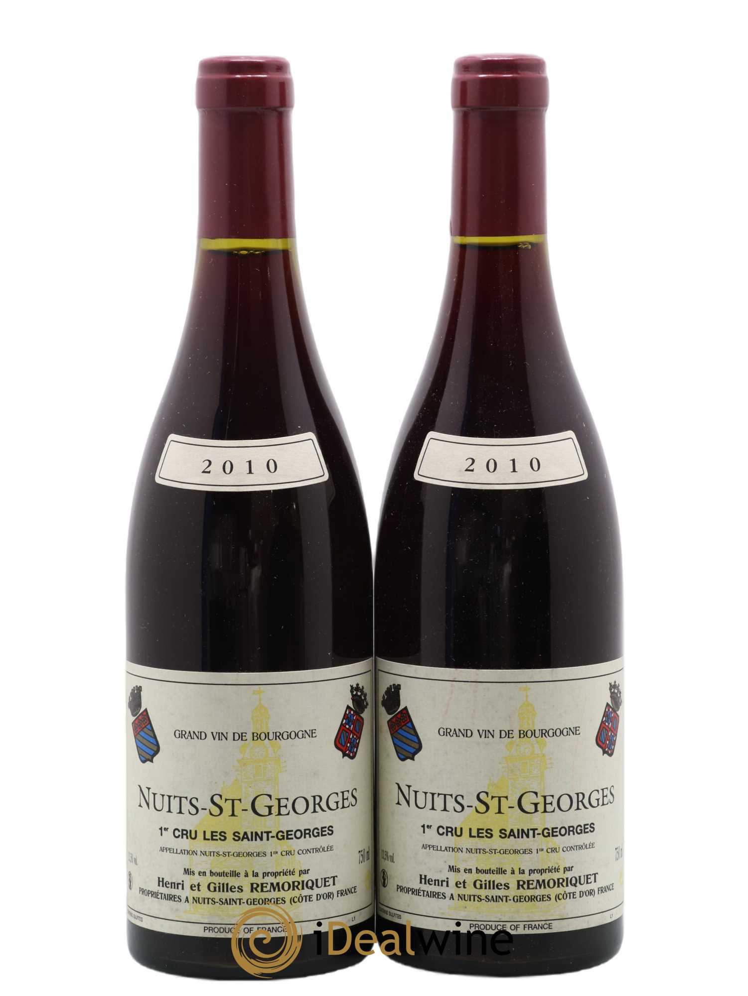 Nuits-Saint-Georges 1er Cru Les Saints Georges Gilles Remoriquet 2010 - Lot de 2 bouteilles - 0