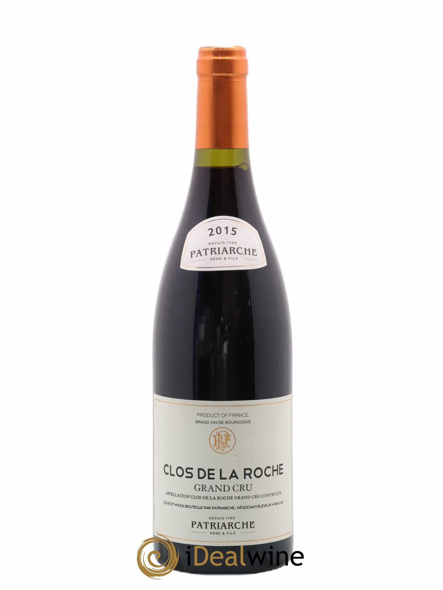 Clos de la Roche Grand Cru Domaine Patriarche 2015 - Lot de 1 bouteille - 0