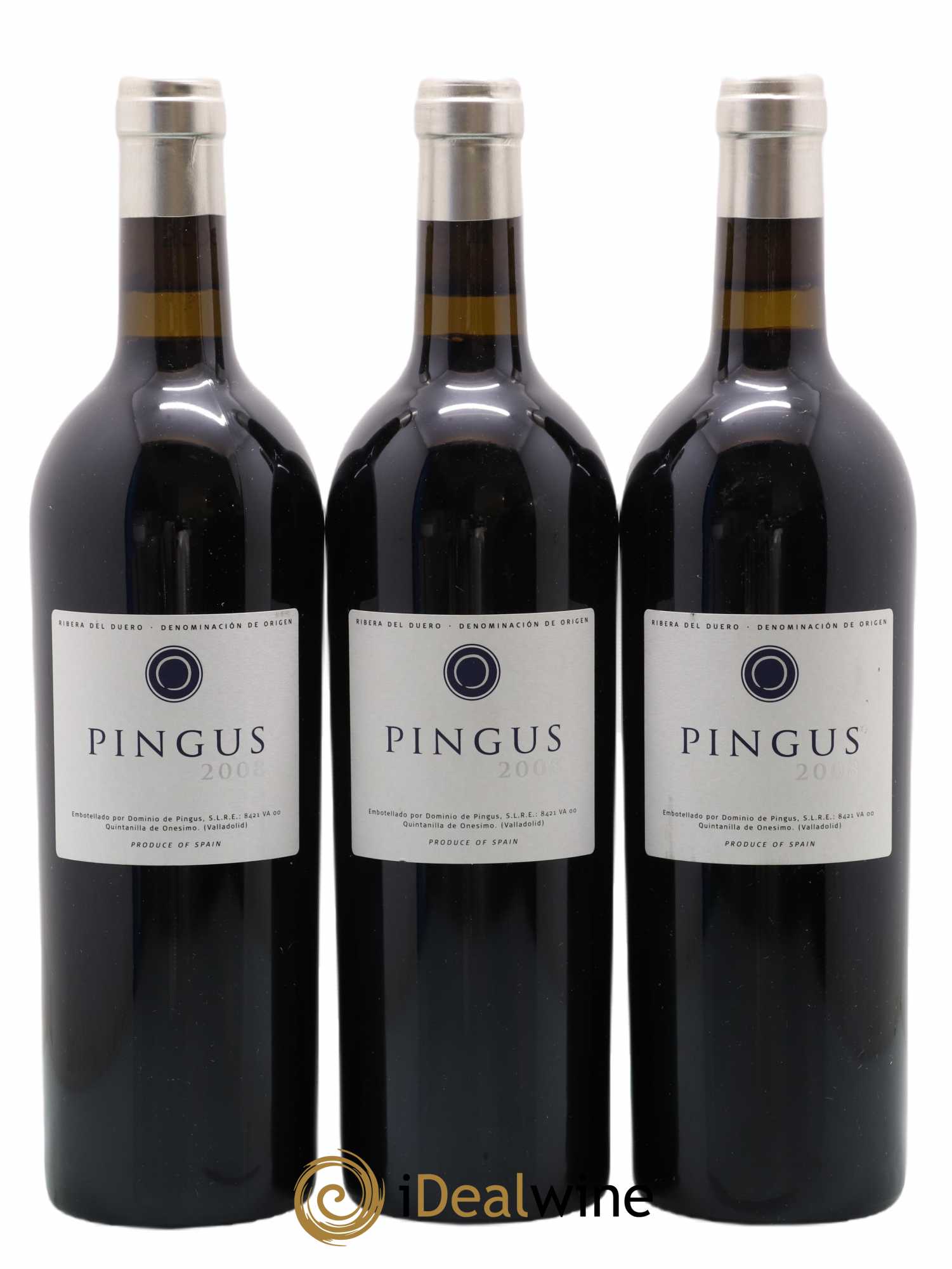 Ribera Del Duero Pingus Dominio de Pingus - Peter Sisseck 2008 - Lot de 3 bouteilles - 0