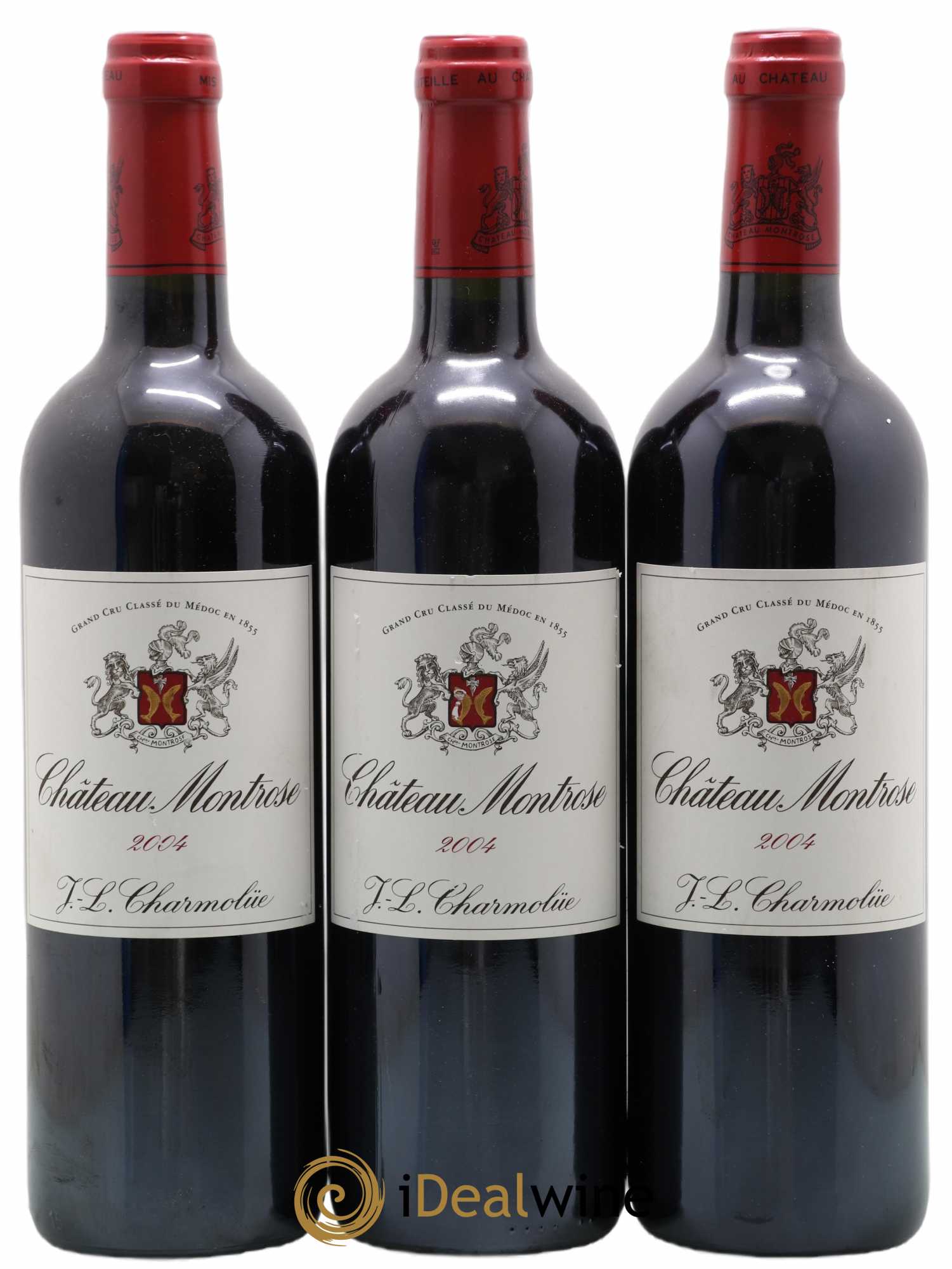 Château Montrose 2ème Grand Cru Classé 2004 - Lot de 3 bouteilles - 0