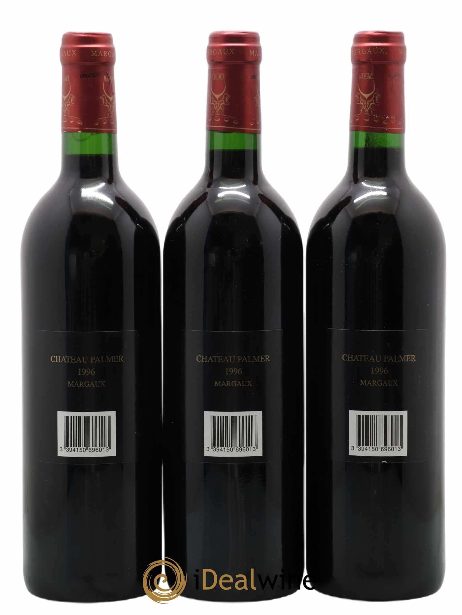 Château Palmer 3ème Grand Cru Classé 1996 - Lot of 3 bottles - 1