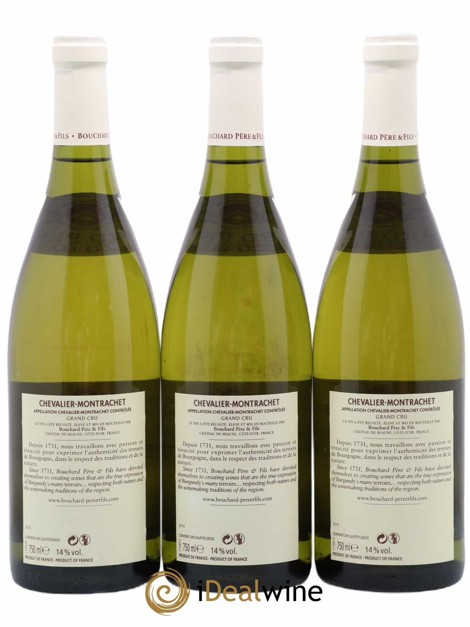Chevalier-Montrachet Grand Cru Bouchard Père & Fils 2010 - Lot de 3 bouteilles - 1