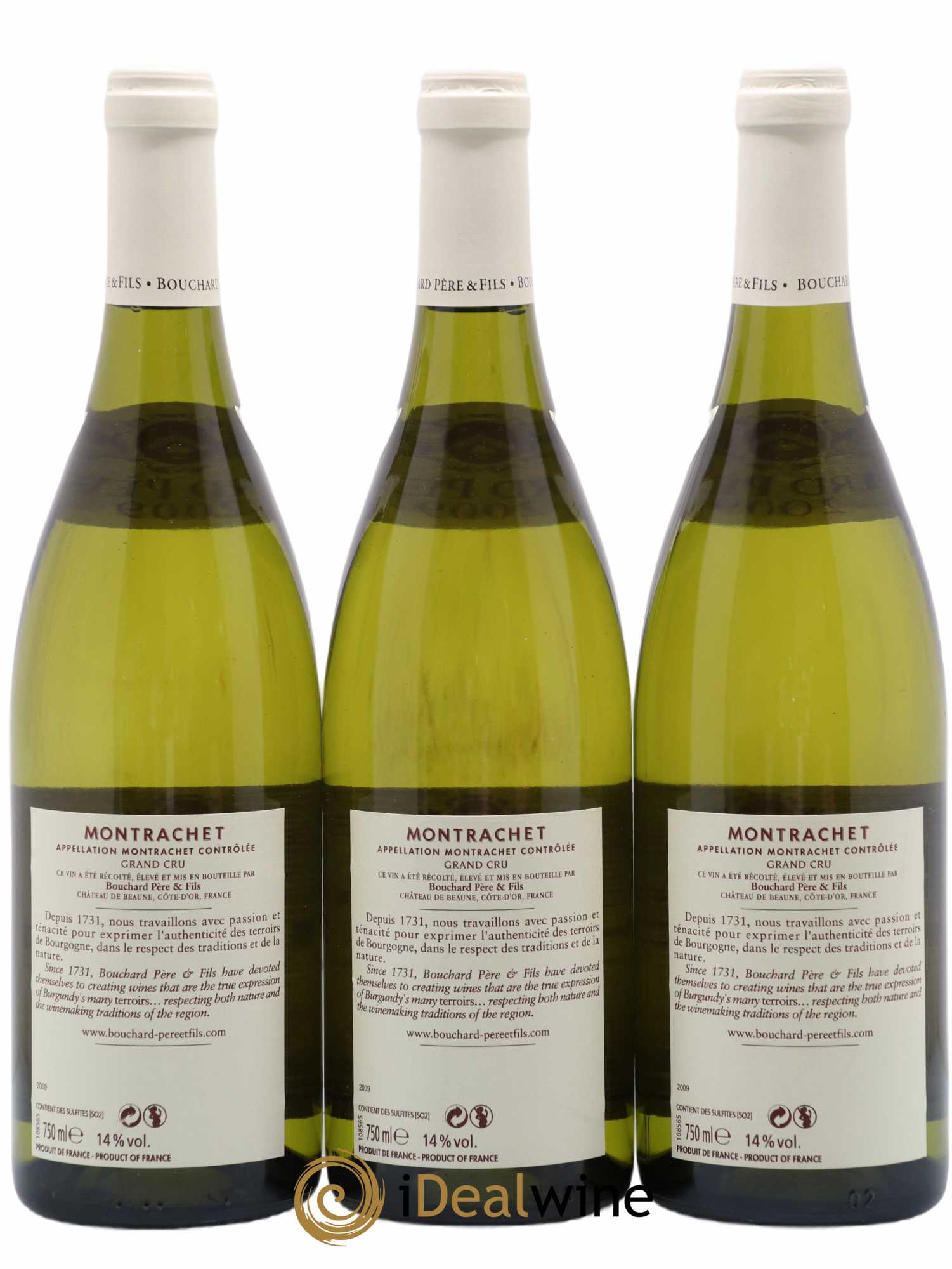 Montrachet Grand Cru Bouchard Père & Fils Bouchard 2009 - Posten von 3 Flaschen - 1