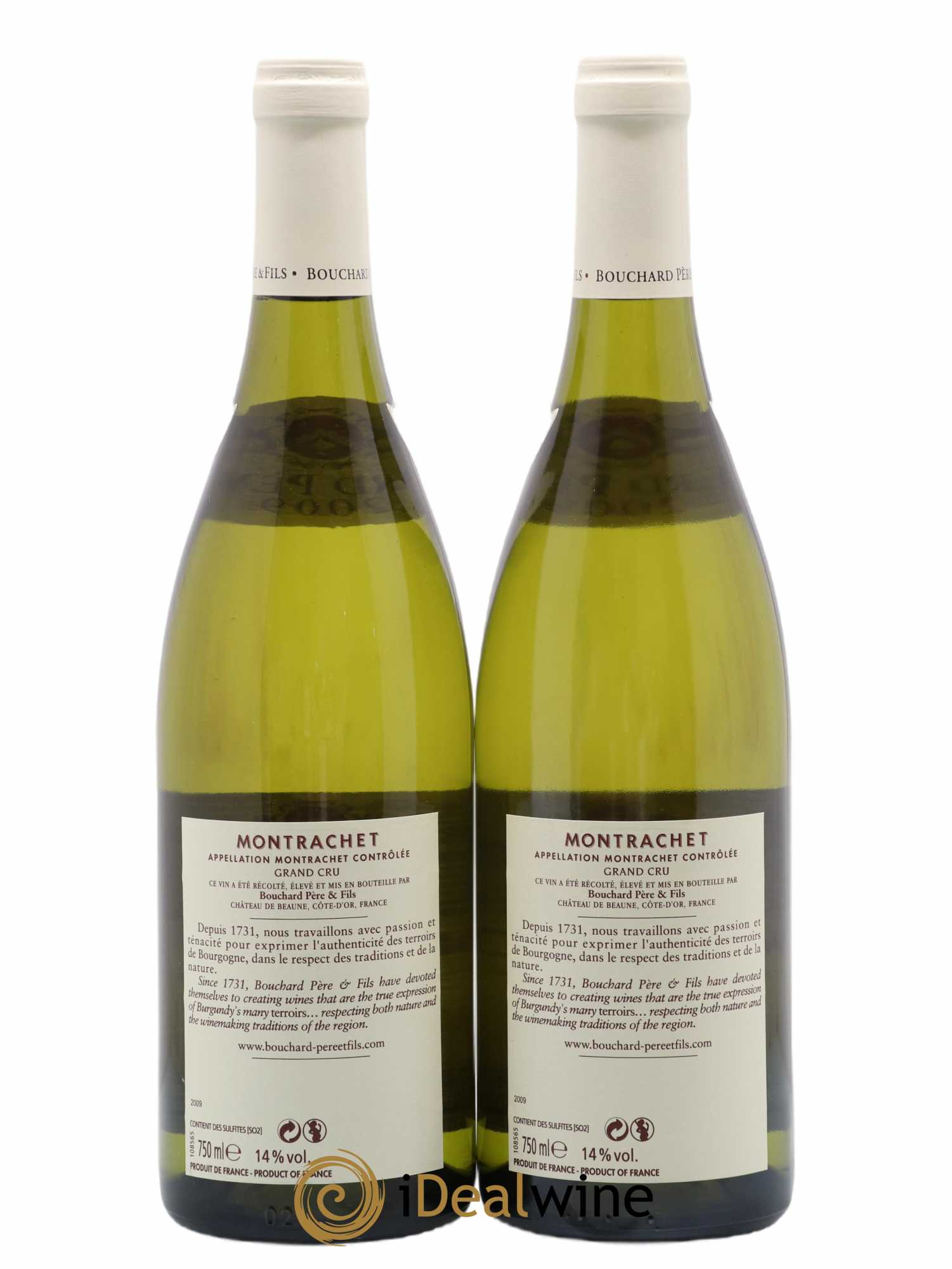 Montrachet Grand Cru Bouchard Père & Fils Bouchard 2009 - Lot de 2 bouteilles - 1