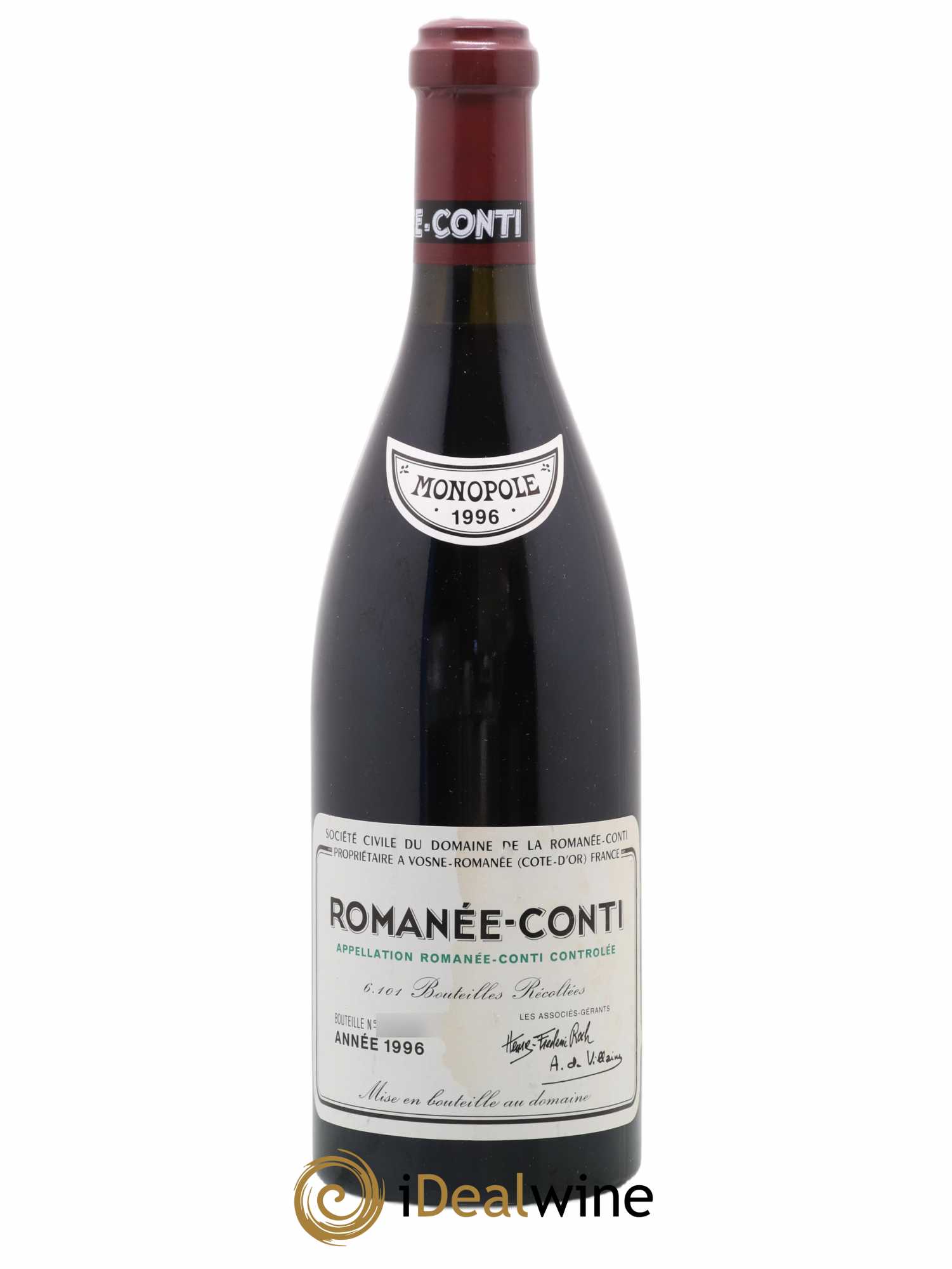 Romanée-Conti Grand Cru Domaine de la Romanée-Conti 1996 - Lot de 1 bouteille - 0