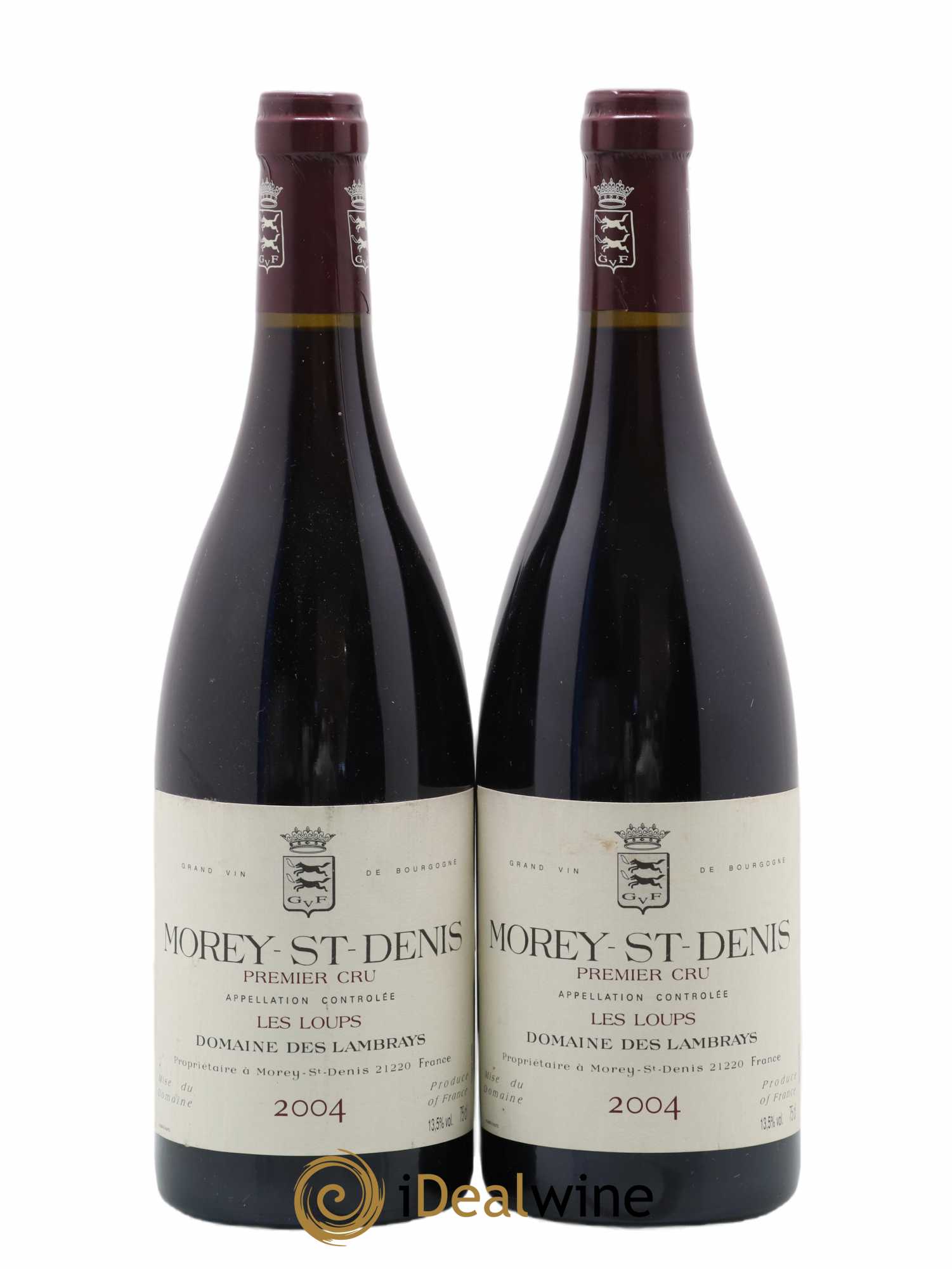 Morey-Saint-Denis 1er Cru Les Loups Domaine des Lambrays 2004 - Lot de 2 bouteilles - 0