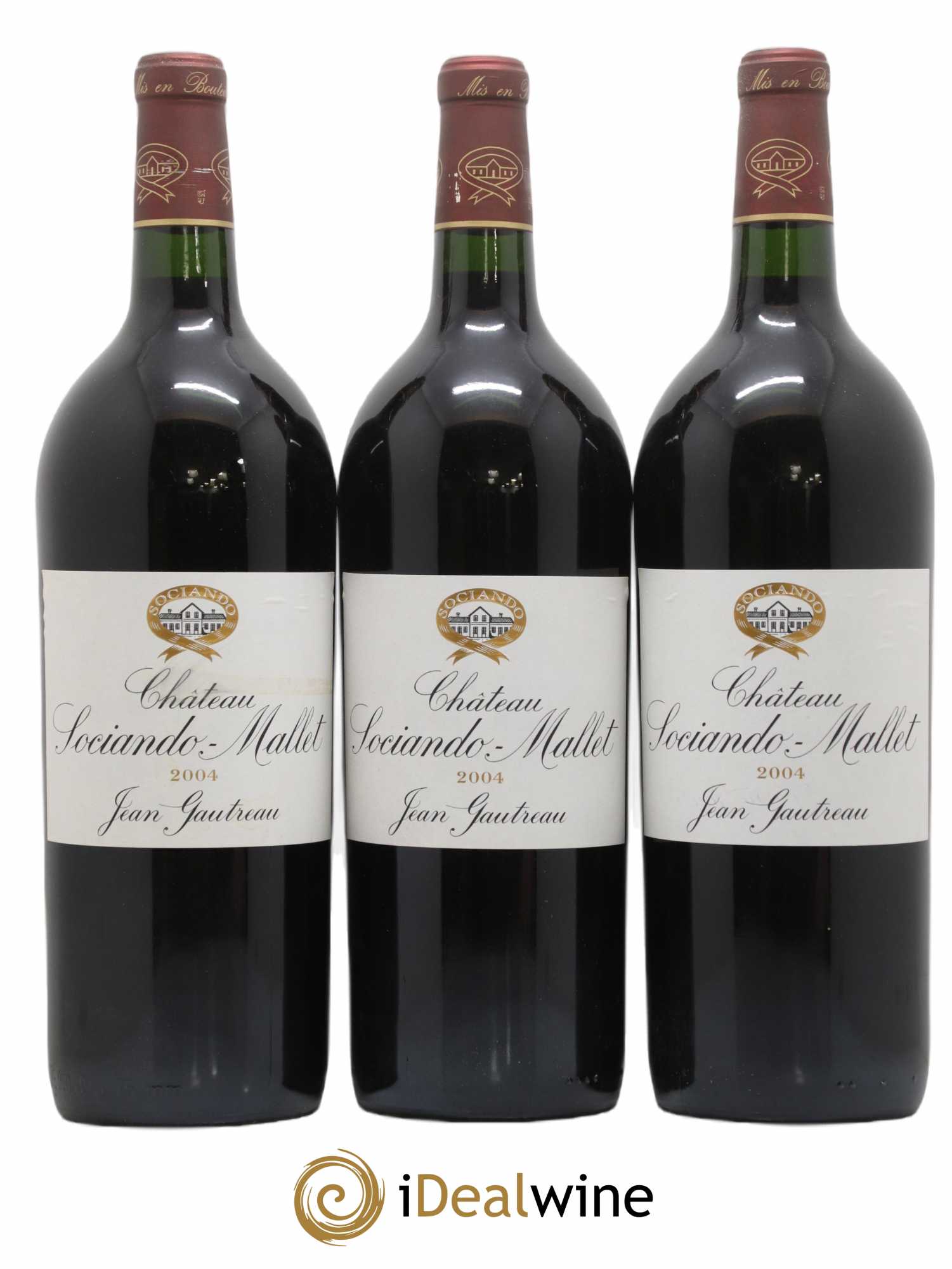 Château Sociando Mallet 2004 - Lot de 6 magnums - 2