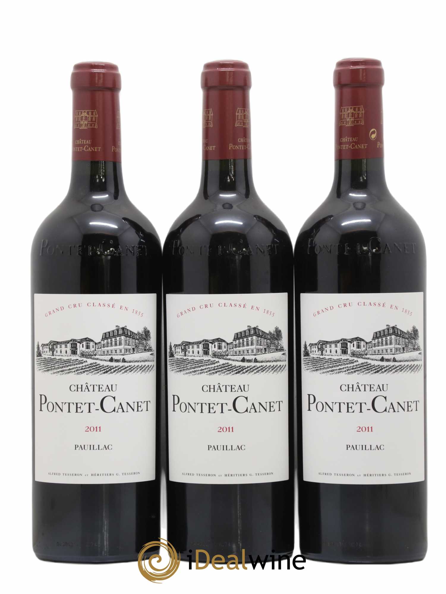 Château Pontet Canet 5ème Grand Cru Classé 2011 - Lot de 6 bouteilles - 1
