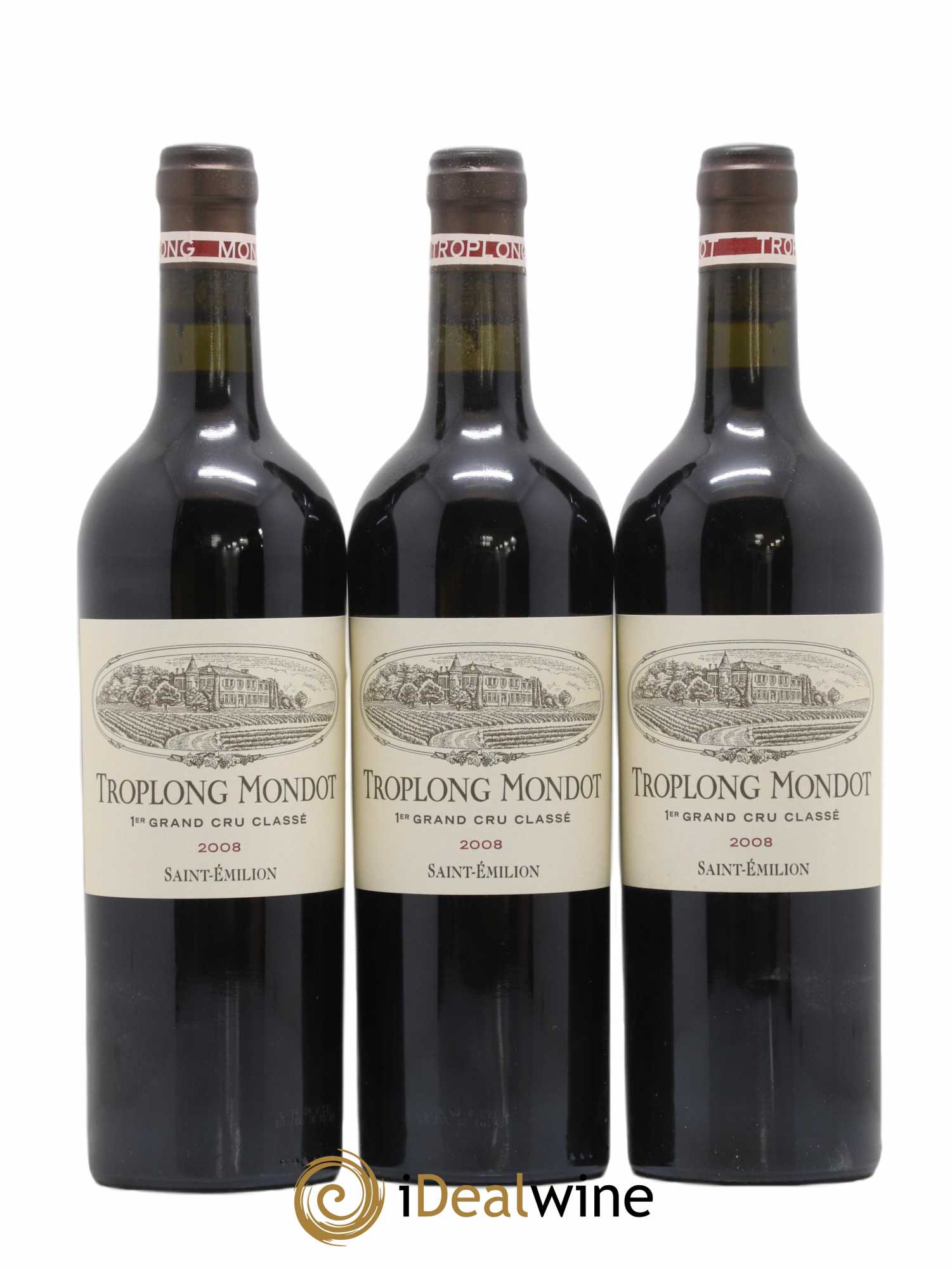 Château Troplong Mondot 1er Grand Cru Classé B 2008 - Lot of 6 bottles - 2