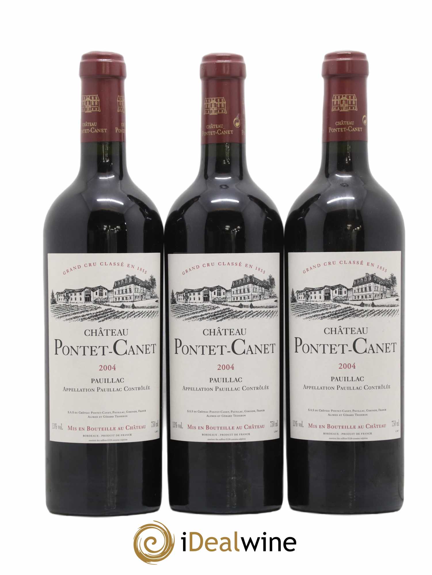 Château Pontet Canet 5ème Grand Cru Classé 2004 - Lot de 12 bouteilles - 2