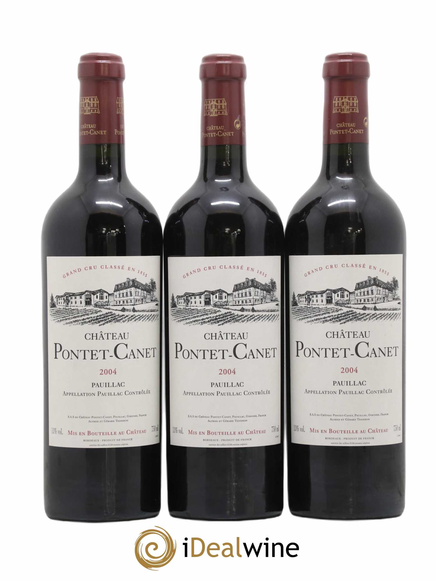 Château Pontet Canet 5ème Grand Cru Classé 2004 - Lot de 12 bouteilles - 3
