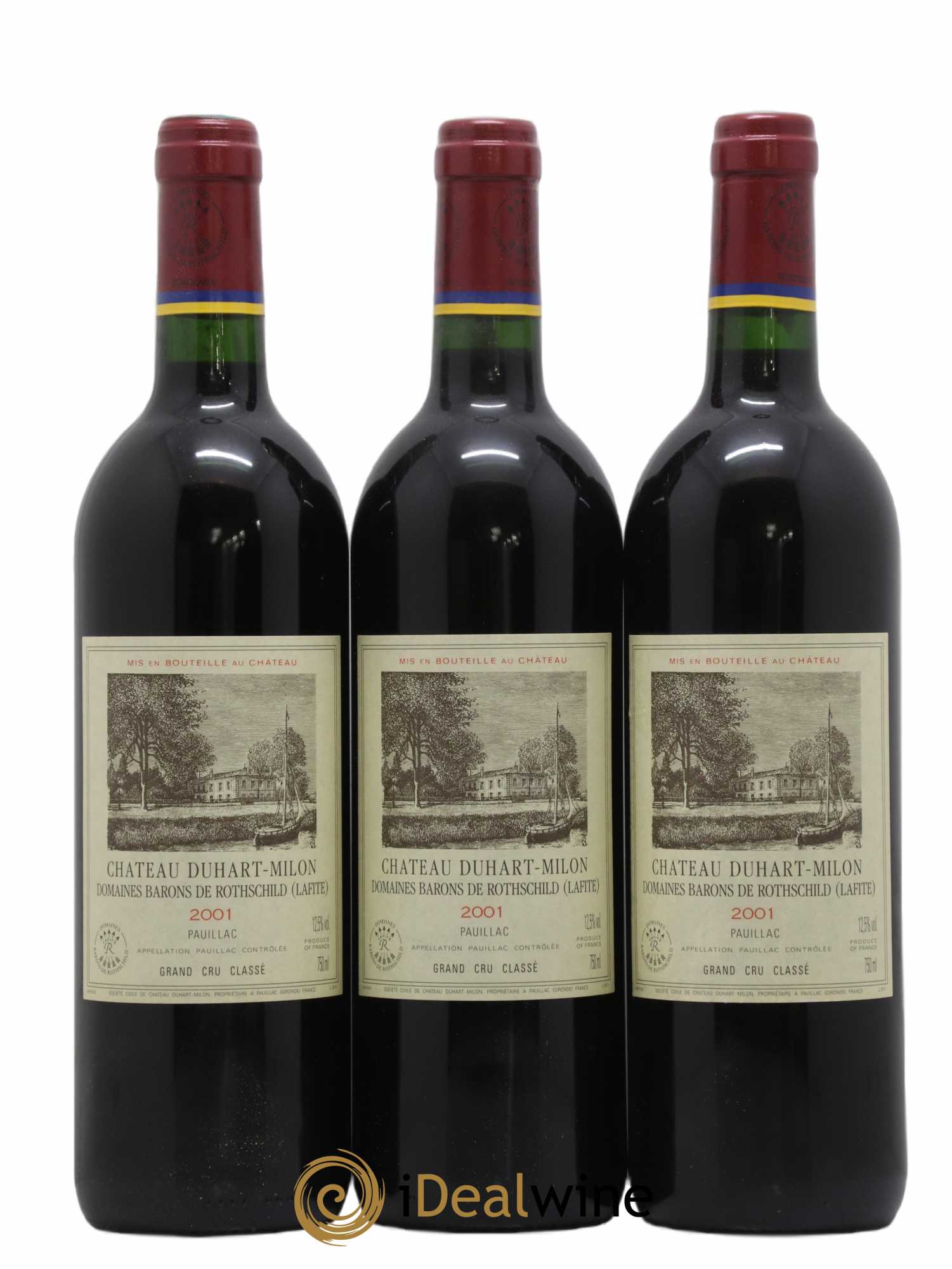Château Duhart-Milon 4ème Grand Cru Classé 2001 - Lot de 12 bouteilles - 1