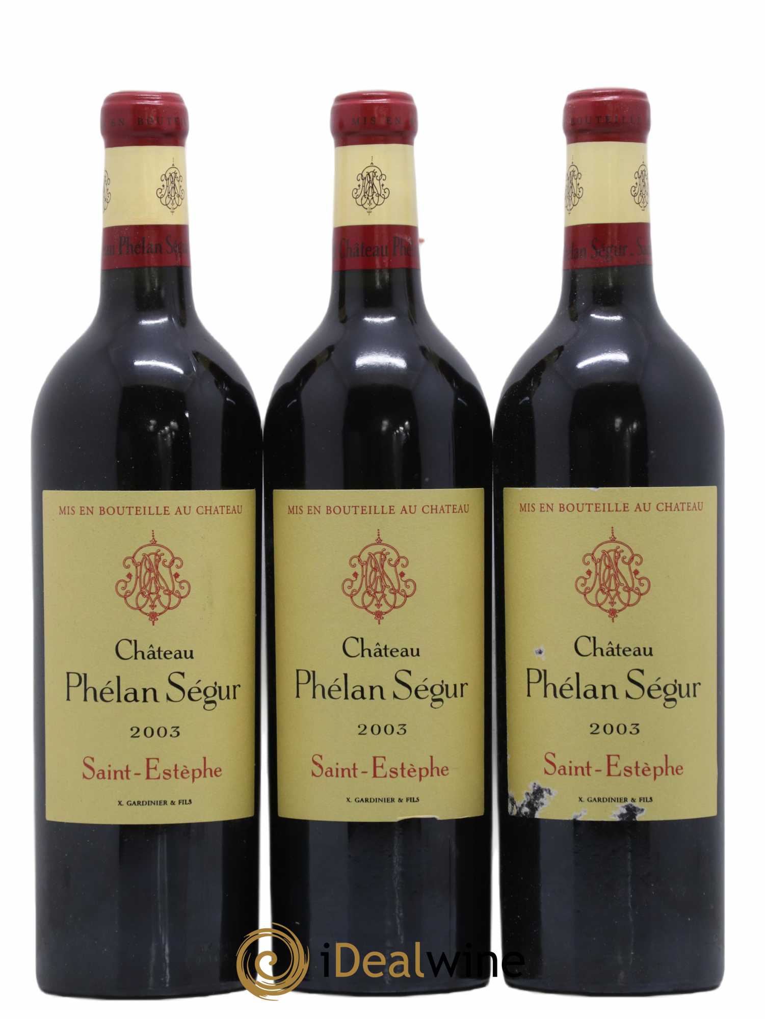 Château Phélan Ségur 2003 - Lot de 12 bouteilles - 2