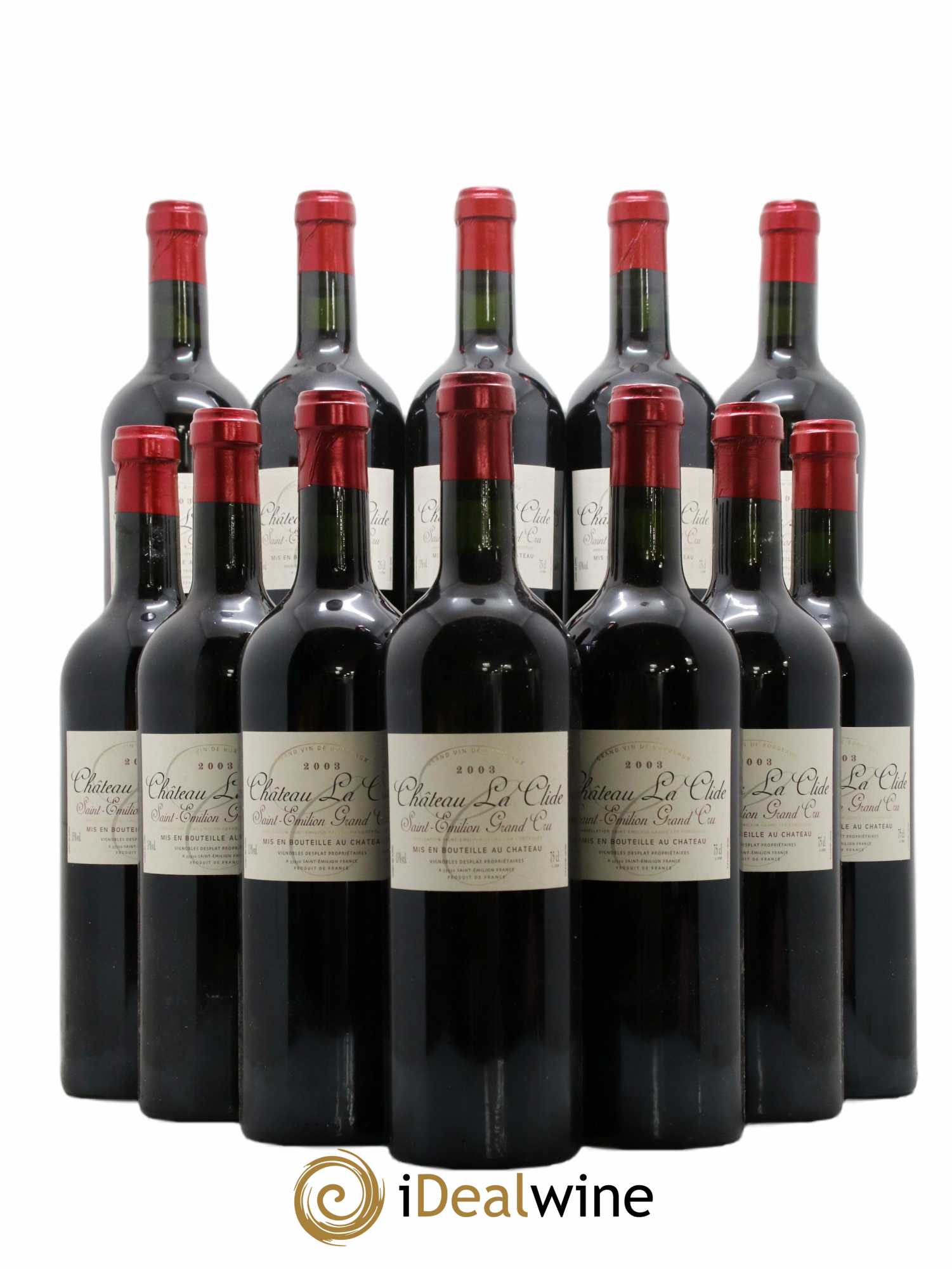 Saint-Émilion Grand Cru La Clide 2003 - Lot de 12 bouteilles - 0