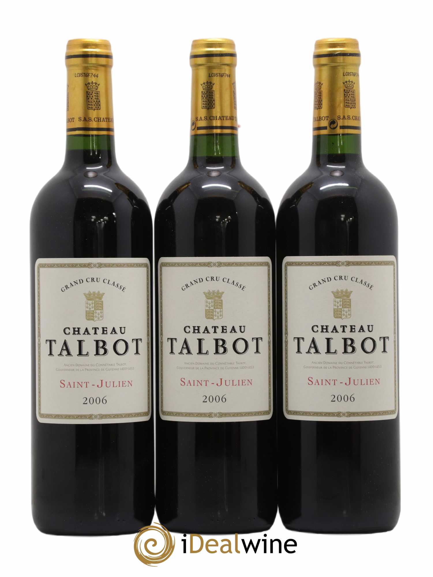 Château Talbot 4ème Grand Cru Classé 2006 - Lot de 12 bouteilles - 2