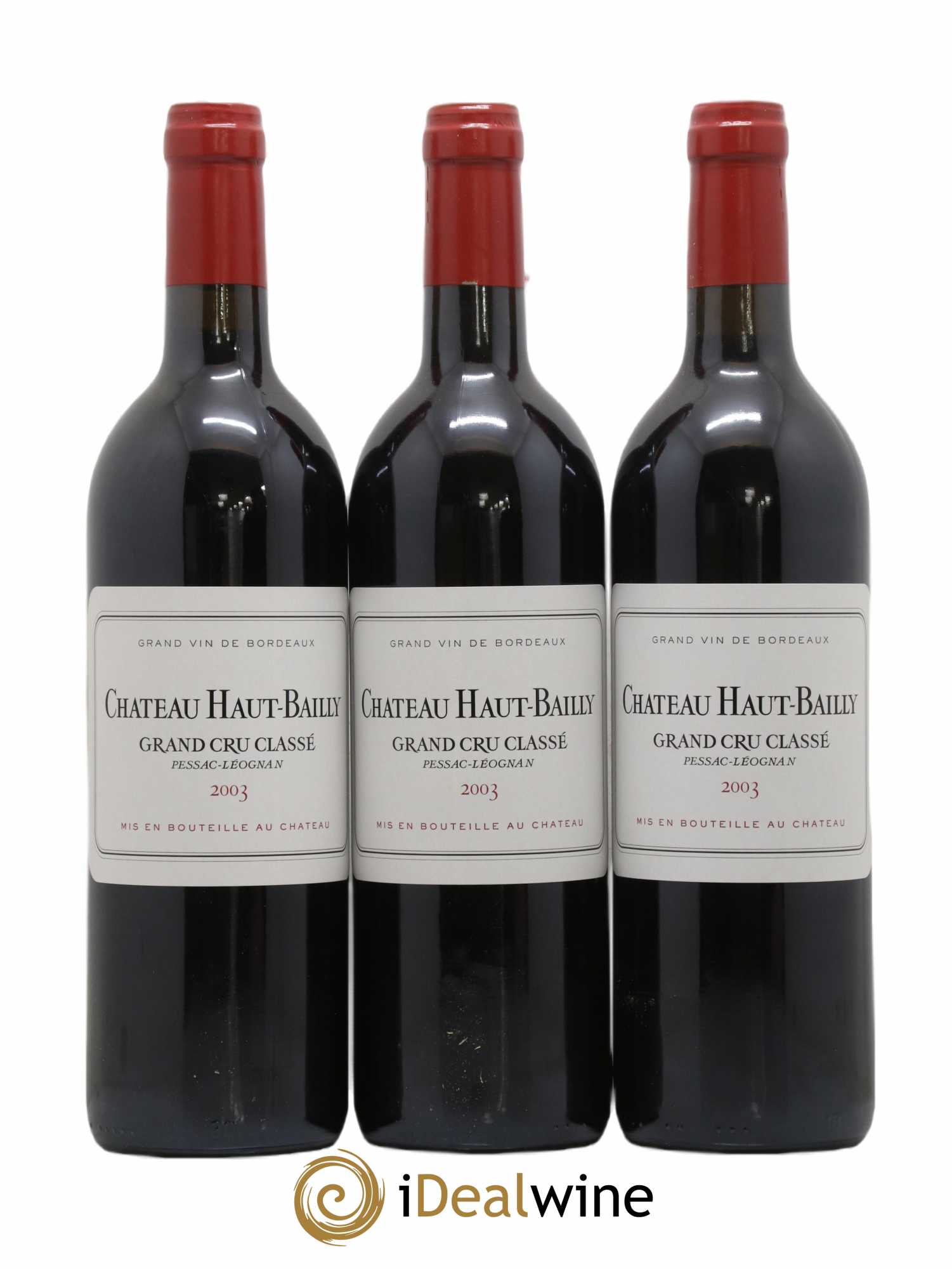 Château Haut-Bailly Cru Classé de Graves 2003 - Lot de 12 bouteilles - 1