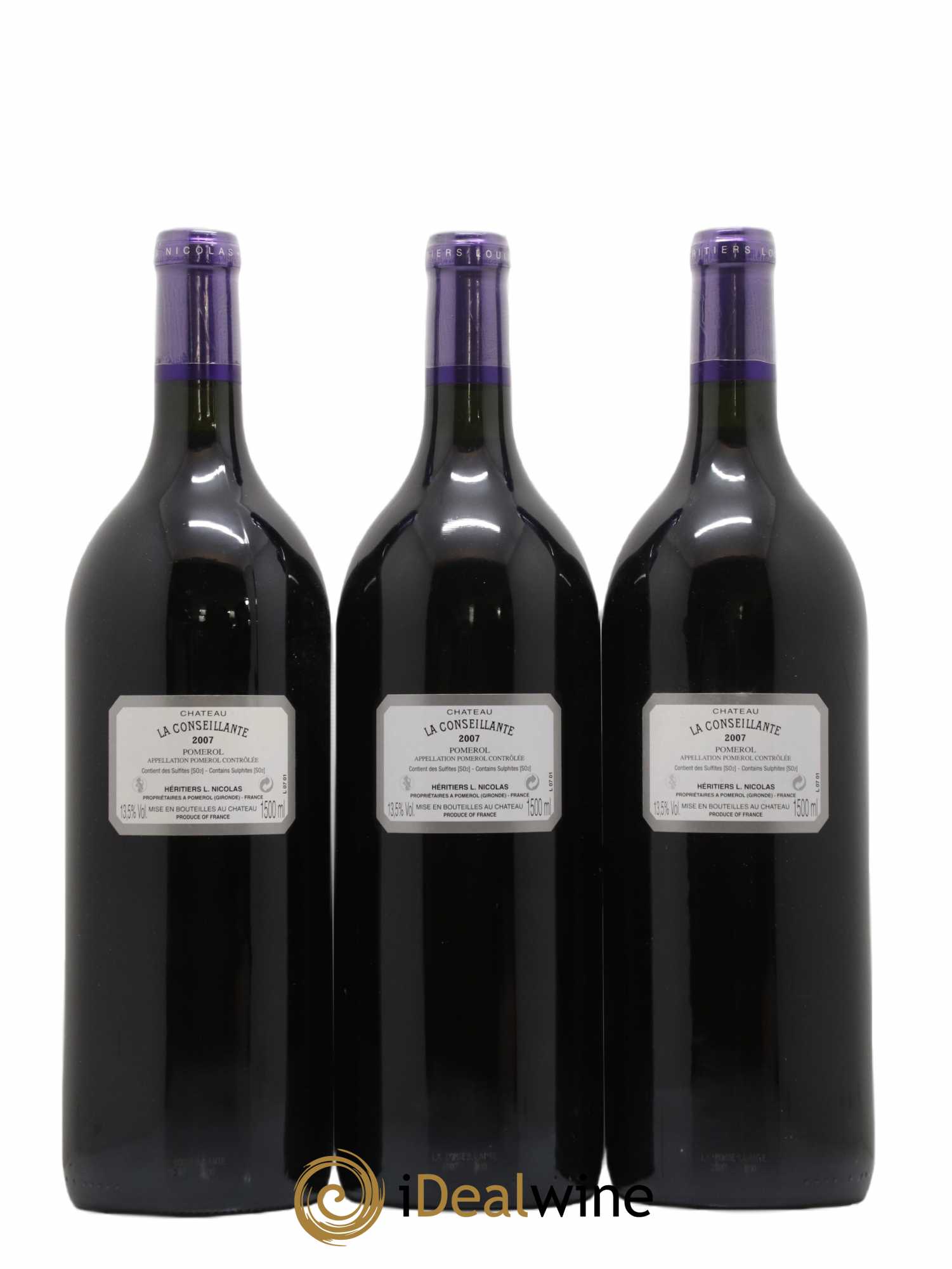 Château la Conseillante 2007 - Lot of 3 magnums - 1