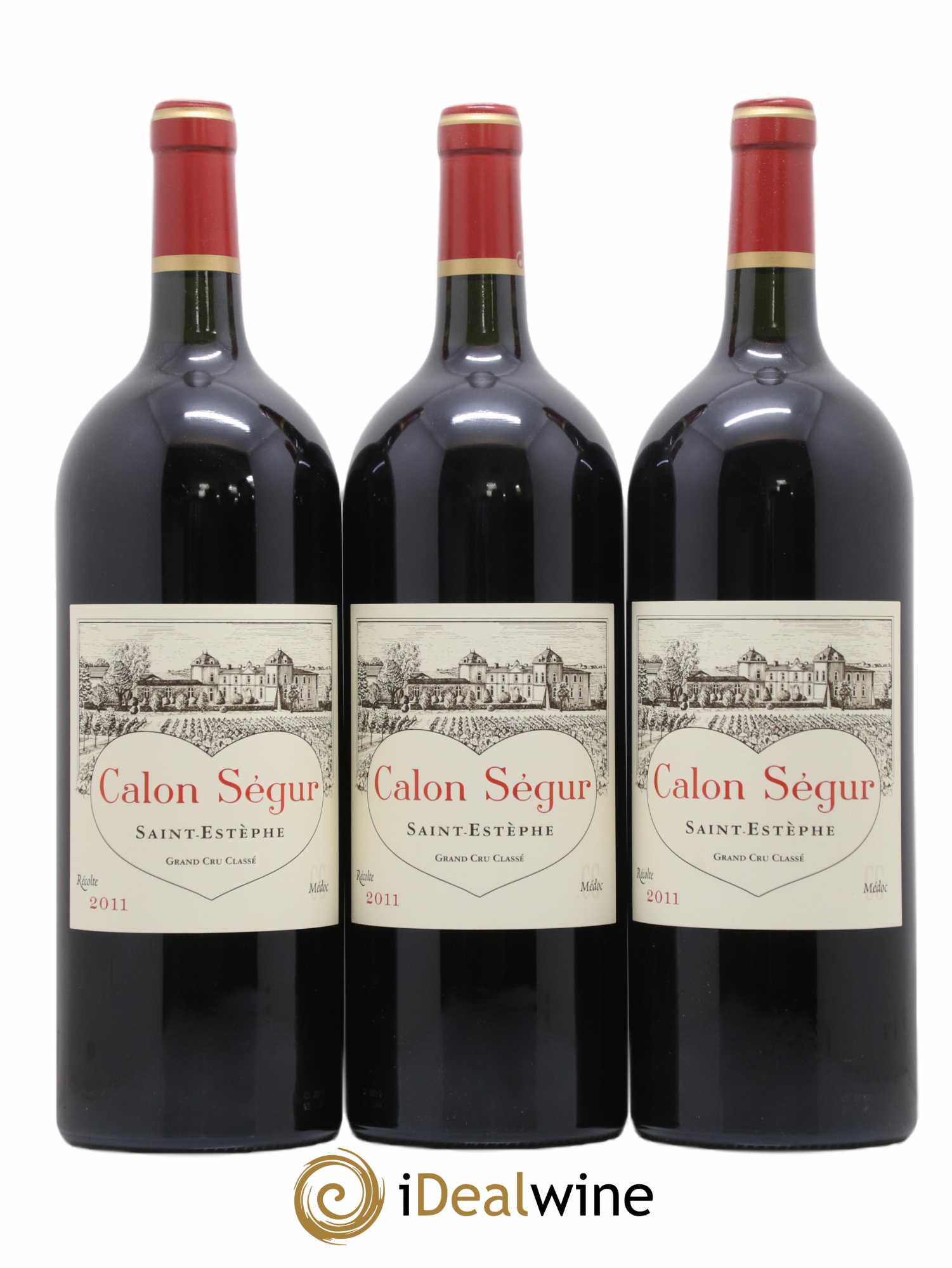 Château Calon Ségur 3ème Grand Cru Classé 2011 - Lot de 3 magnums - 0