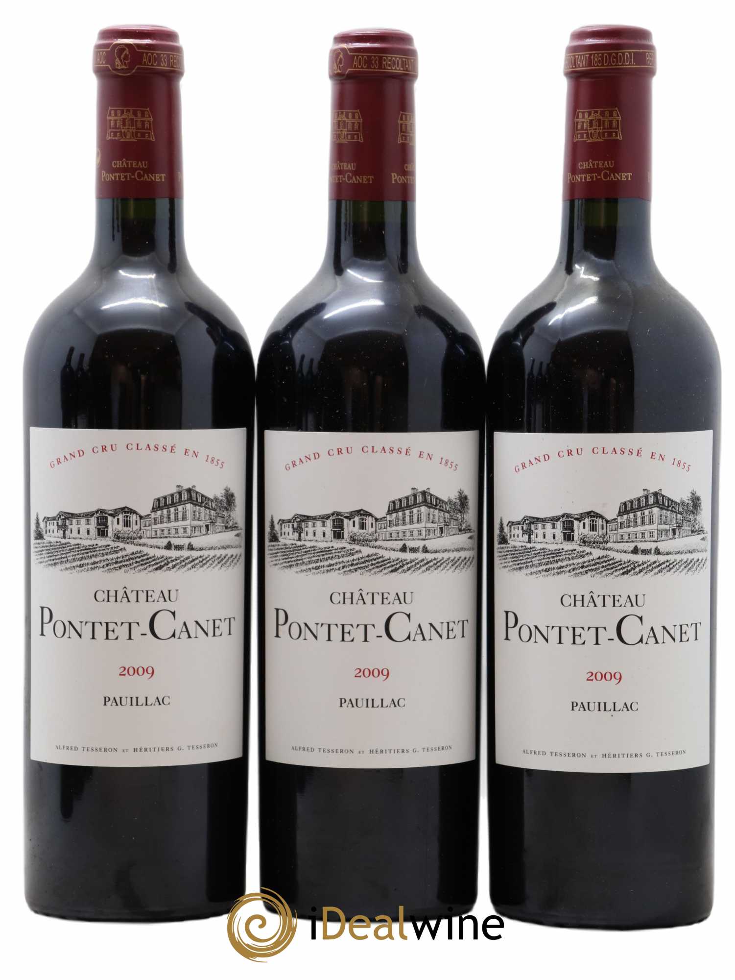 Château Pontet Canet 5ème Grand Cru Classé 2009 - Lot de 6 bouteilles - 1